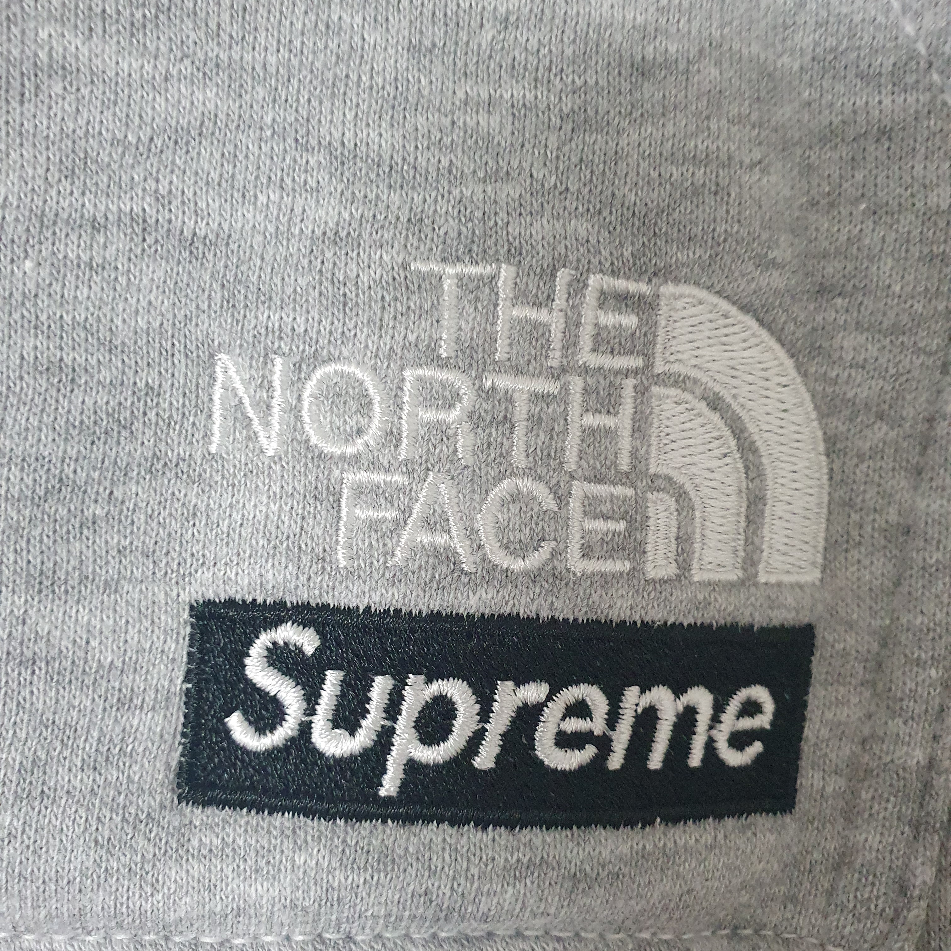 Supreme x The North Face Convertible Hooded Sweatshirt Heather Grey - 23SS 착용 스타일 - 3