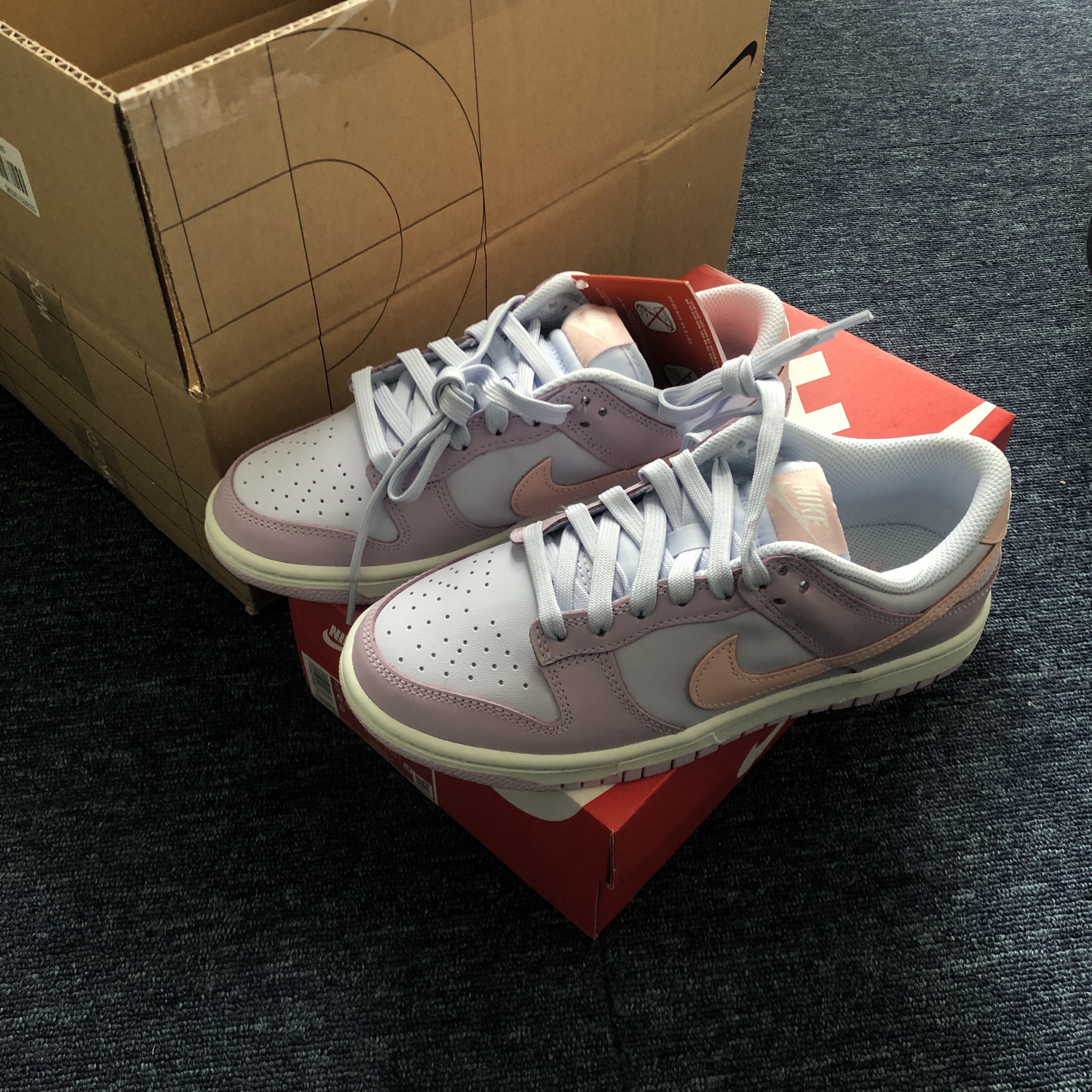 (W) Nike Dunk Low Atmosphere Pink 착용 스타일