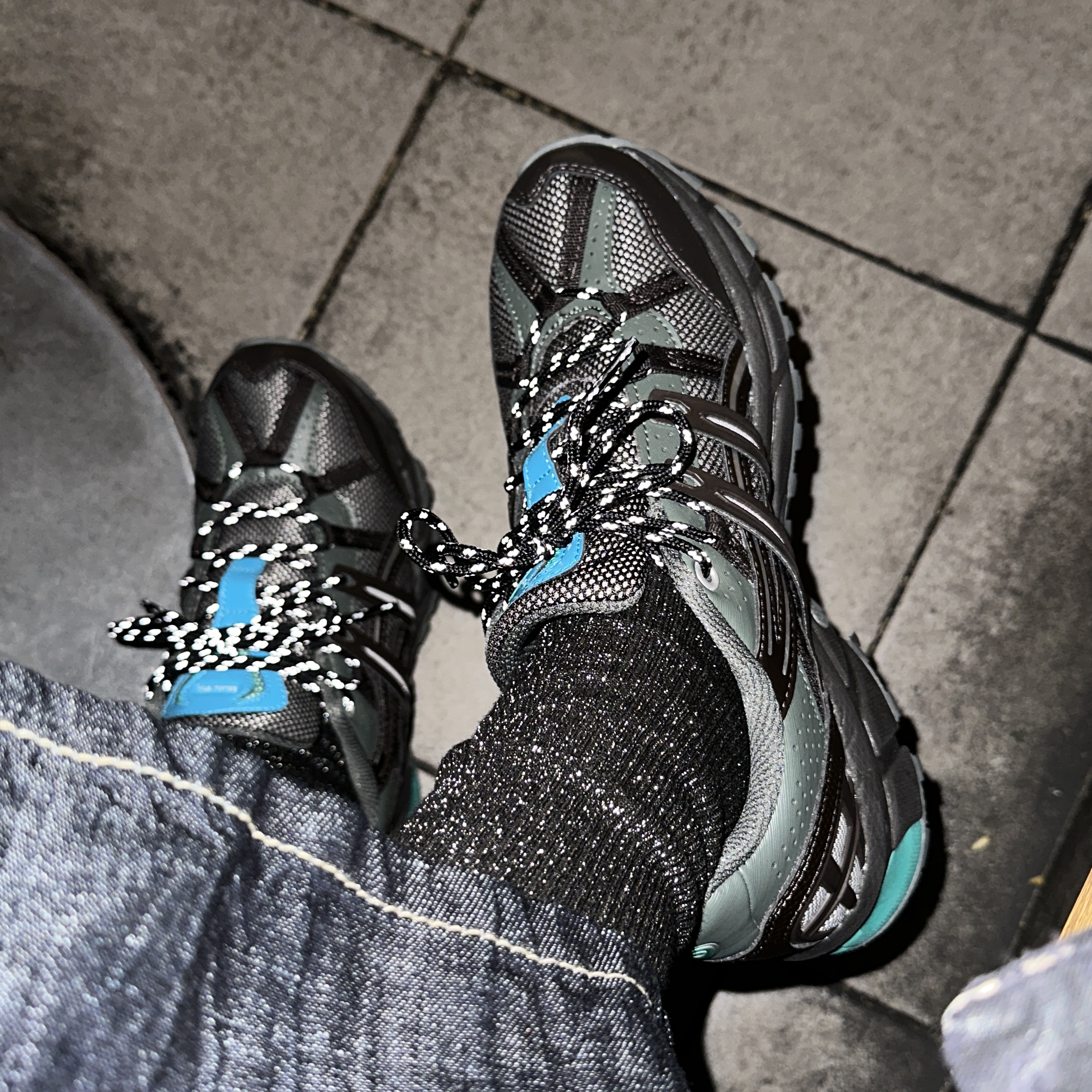 (W) Asics x Matin Kim Gel-Sonoma 15-50 Black Pure Silver 착용 스타일