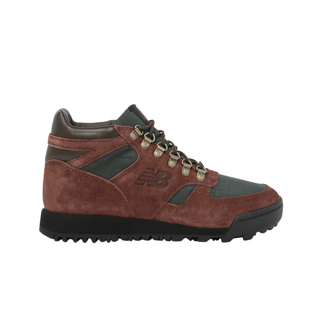 뉴발란스 레이니어 80's 클래식 하이킹 부츠 브라운 그린(New Balance Rainier 80's Classic Hiking Boots Brown Green) - 1