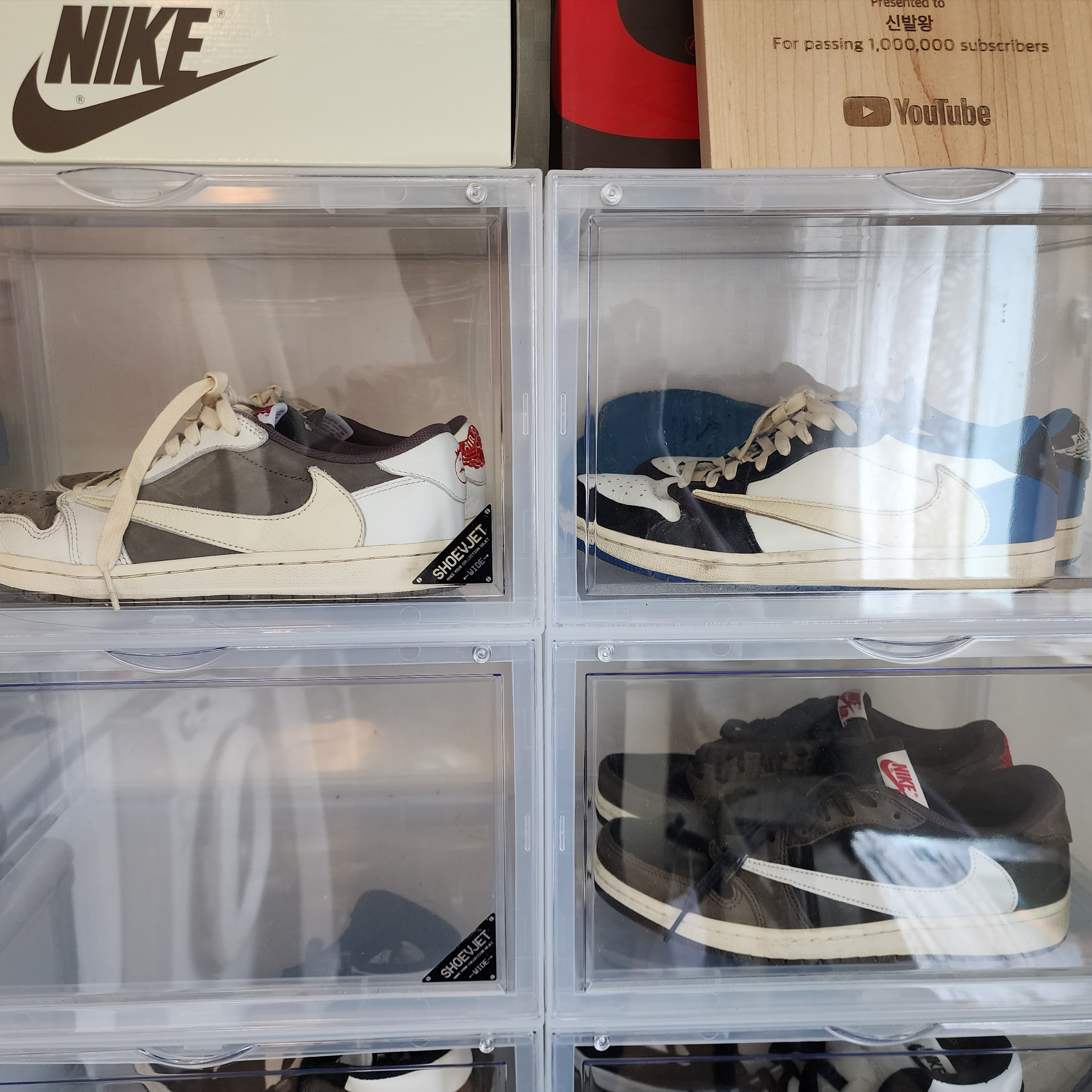 Jordan 1 x Travis Scott Retro Low OG SP Sail and Ridgerock, Jordan 1 x Travis Scott Retro Low OG SP Mocha 착용 스타일
