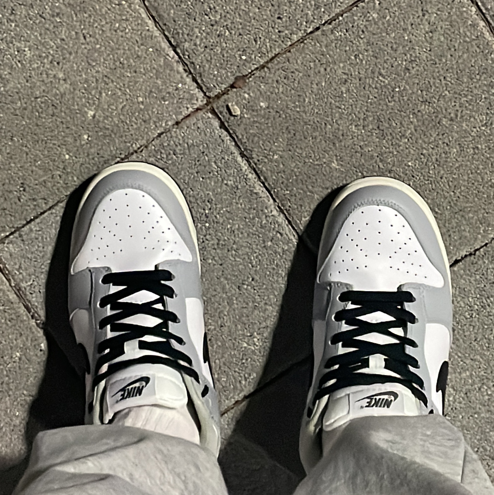 (W) Nike Dunk Low Light Smoke Grey 착용 스타일