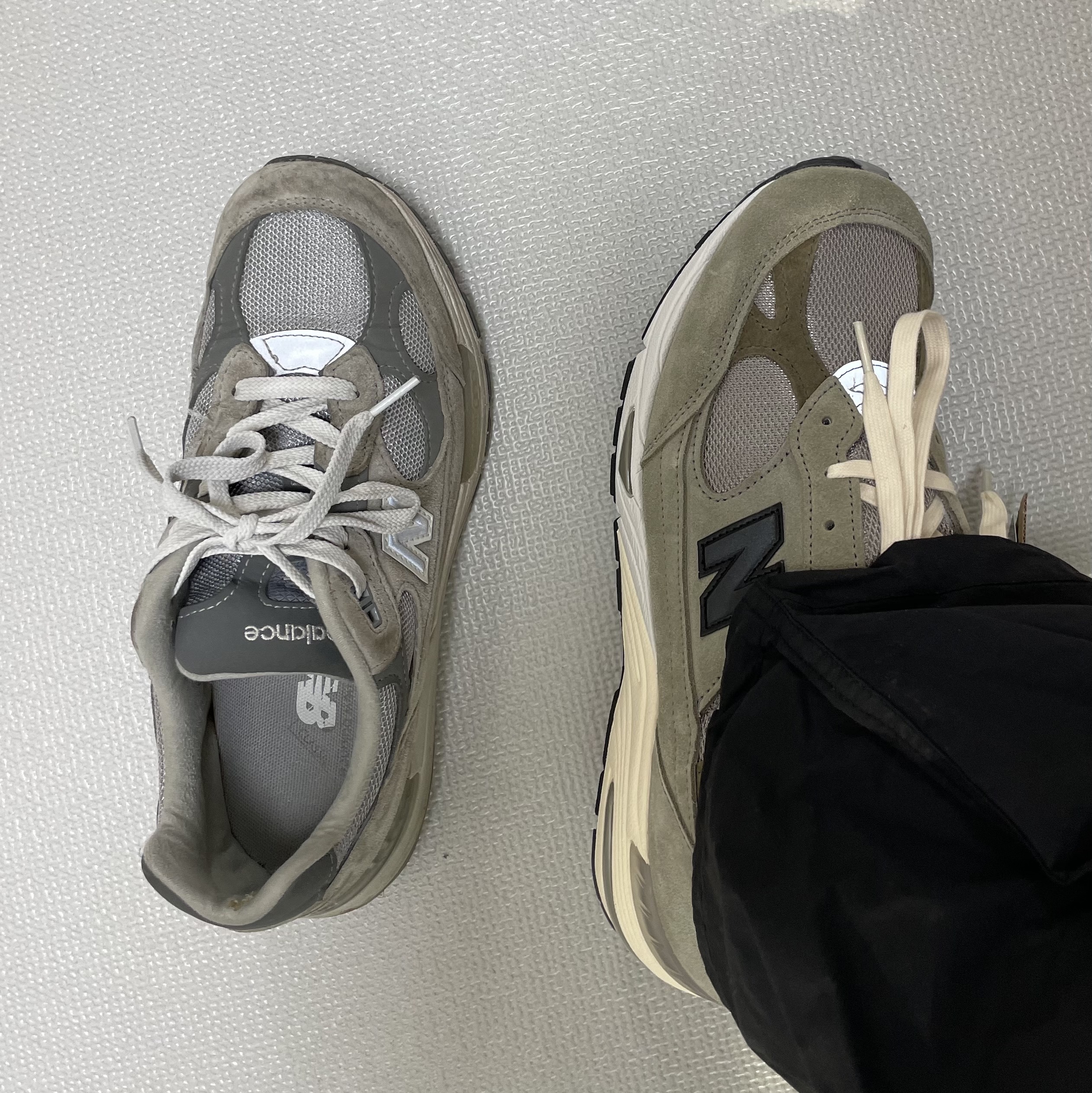 New Balance x JJJJound 991 Made in UK Grey 착용 스타일 - 4