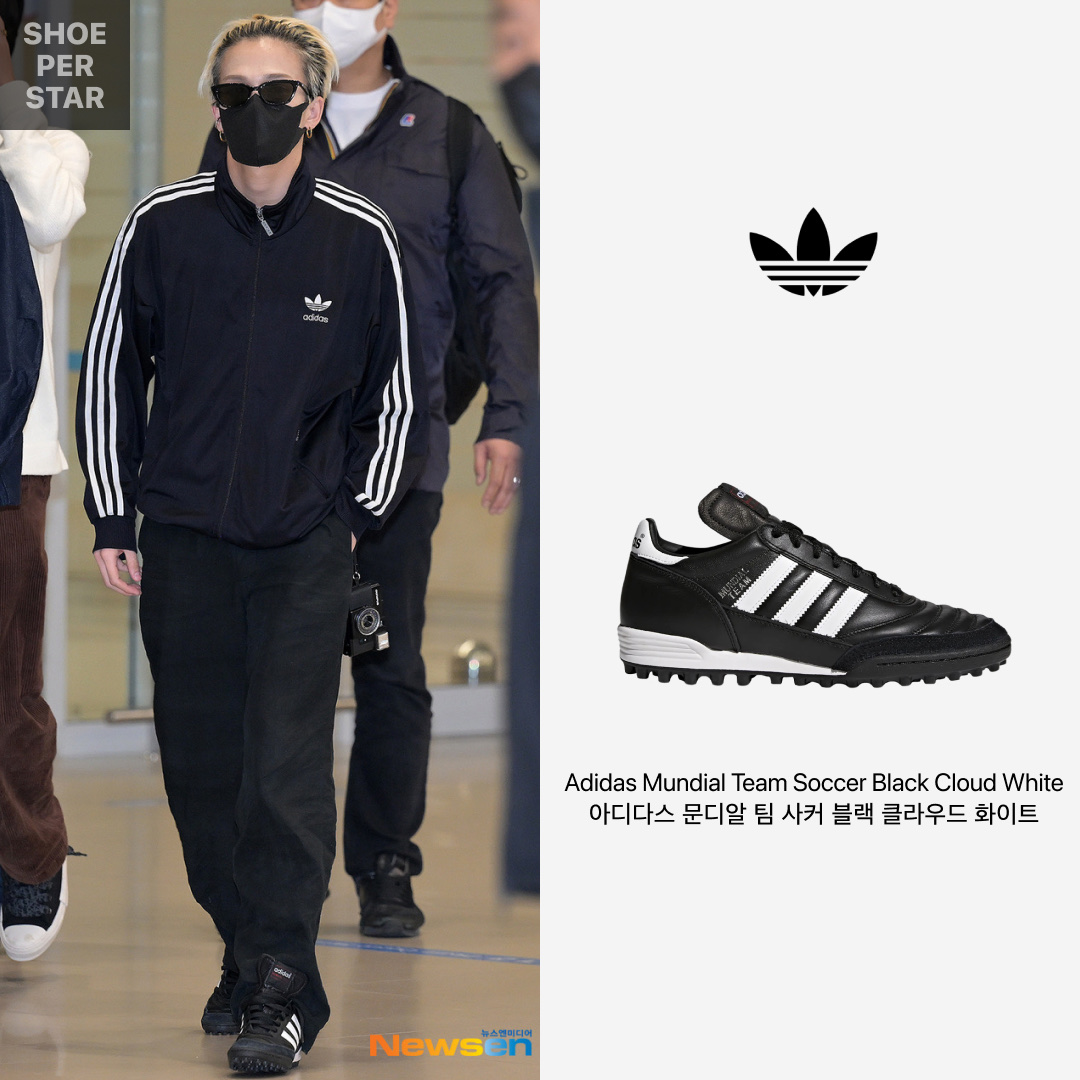 Adidas Mundial Team Soccer Black Cloud White 착용 스타일 - 1