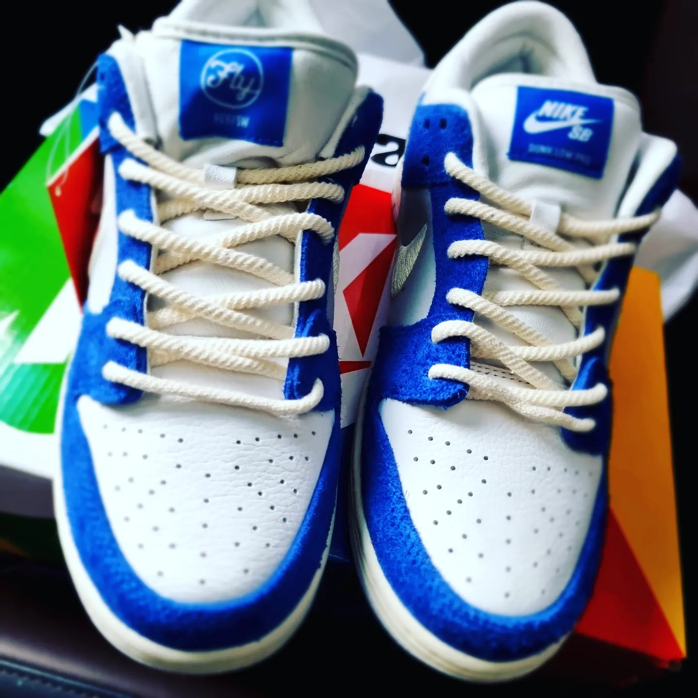 Nike x Fly Streetwear SB Dunk Low Pro Gardenia 착용 스타일 - 2