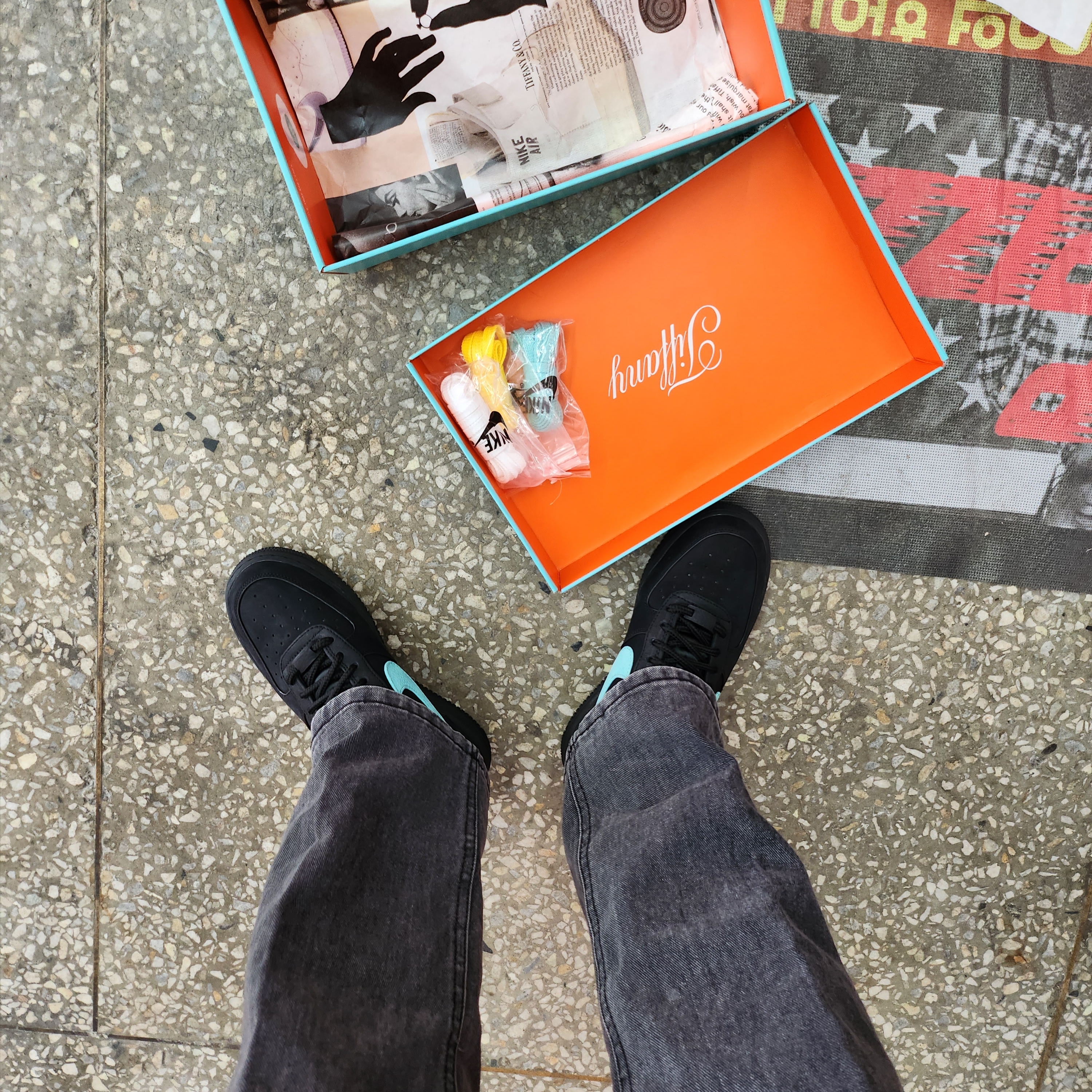 Nike x Tiffany & Co. Air Force 1 Low SP 1837 착용 스타일
