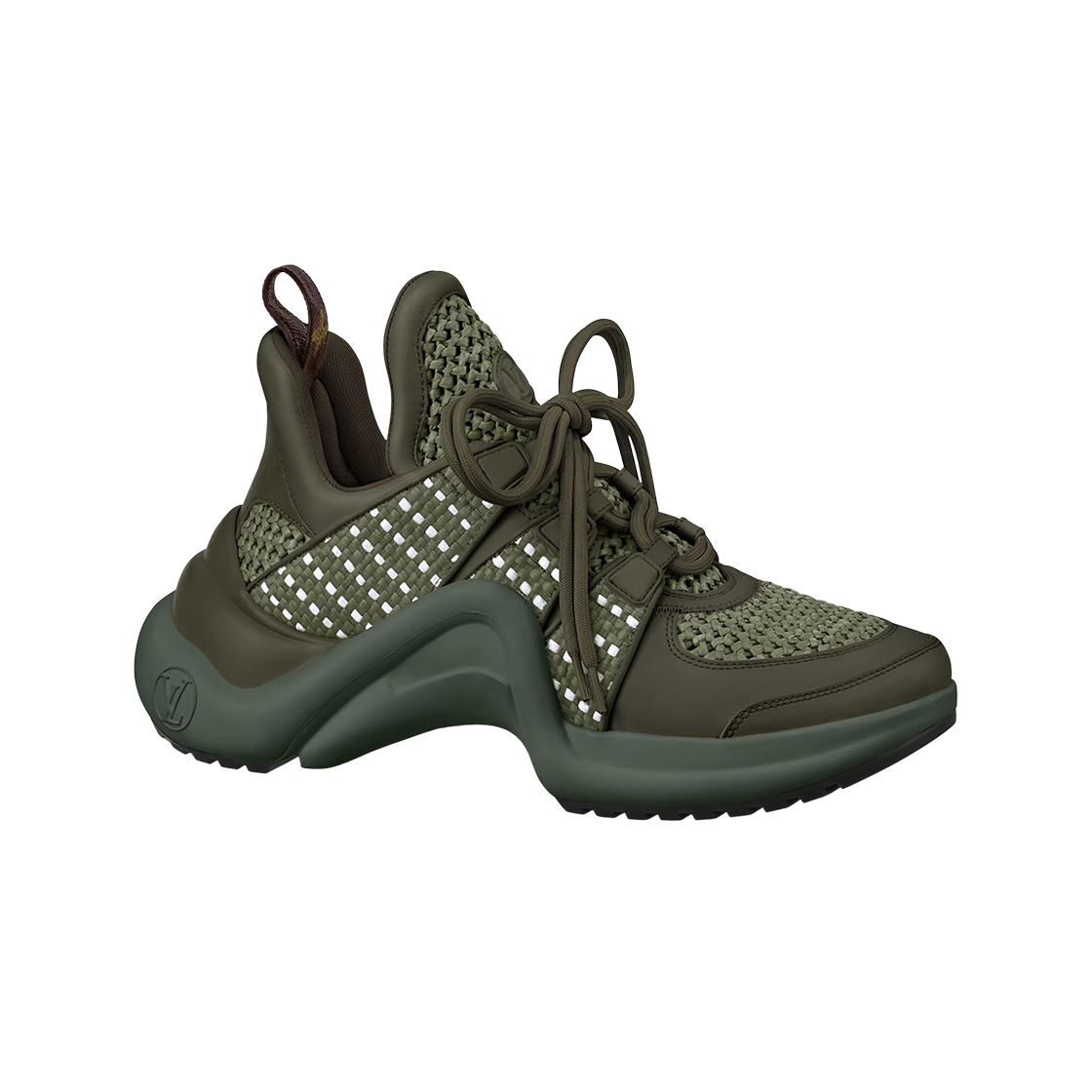 (W) 루이비통 LV 아치라이트 스니커즈 카키((W) Louis Vuitton LV Archlight Sneakers Khaki) - 1