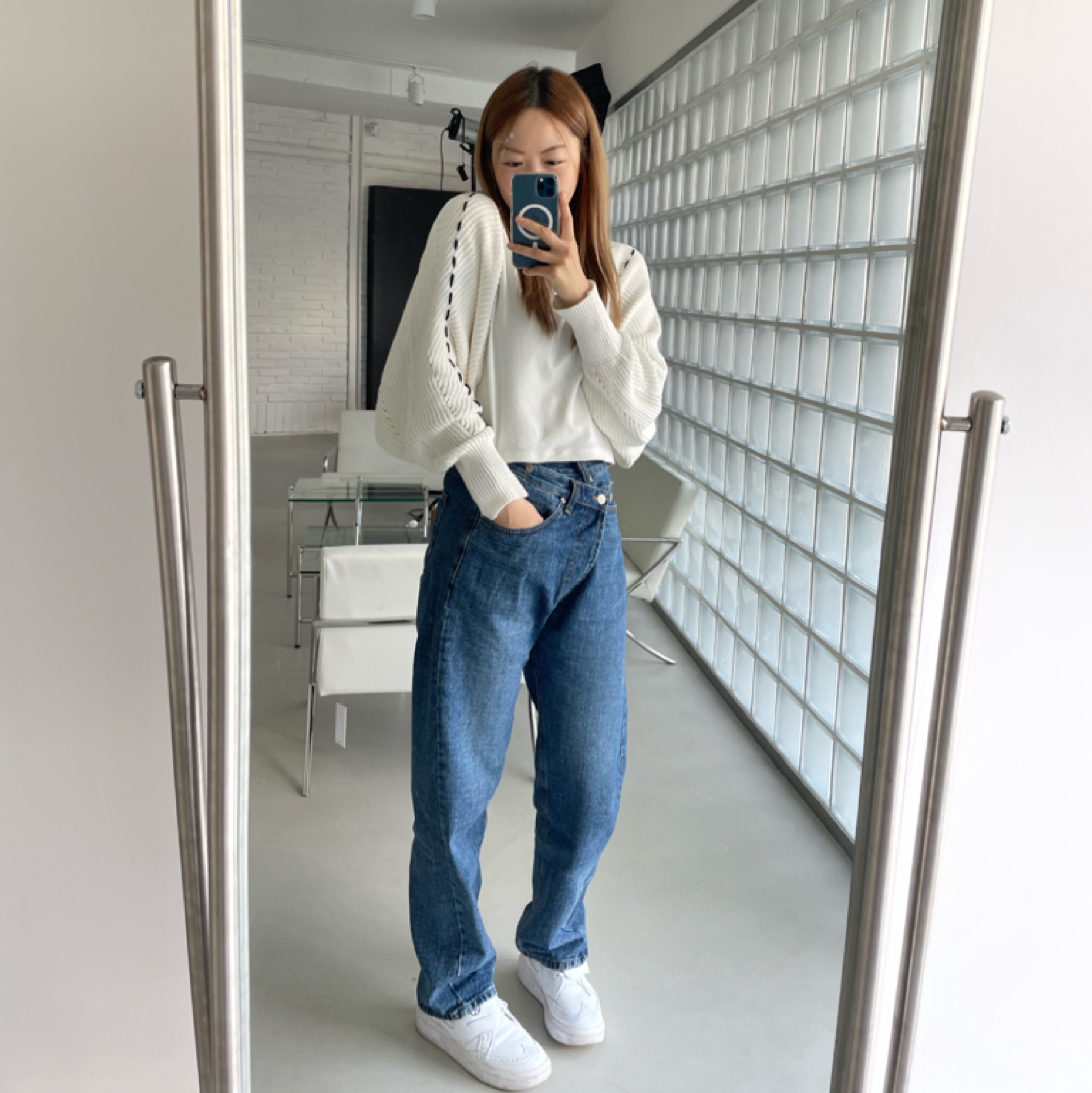 Nike x Peaceminusone Kwondo1 White 착용 스타일