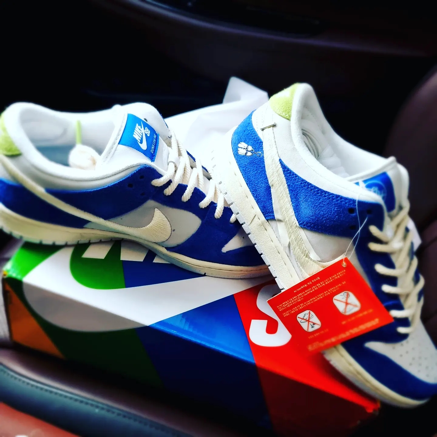 Nike x Fly Streetwear SB Dunk Low Pro Gardenia 착용 스타일 - 3