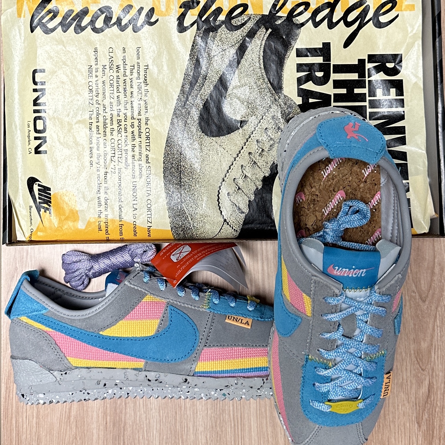Nike x Union Cortez SP Light Smoke 착용 스타일