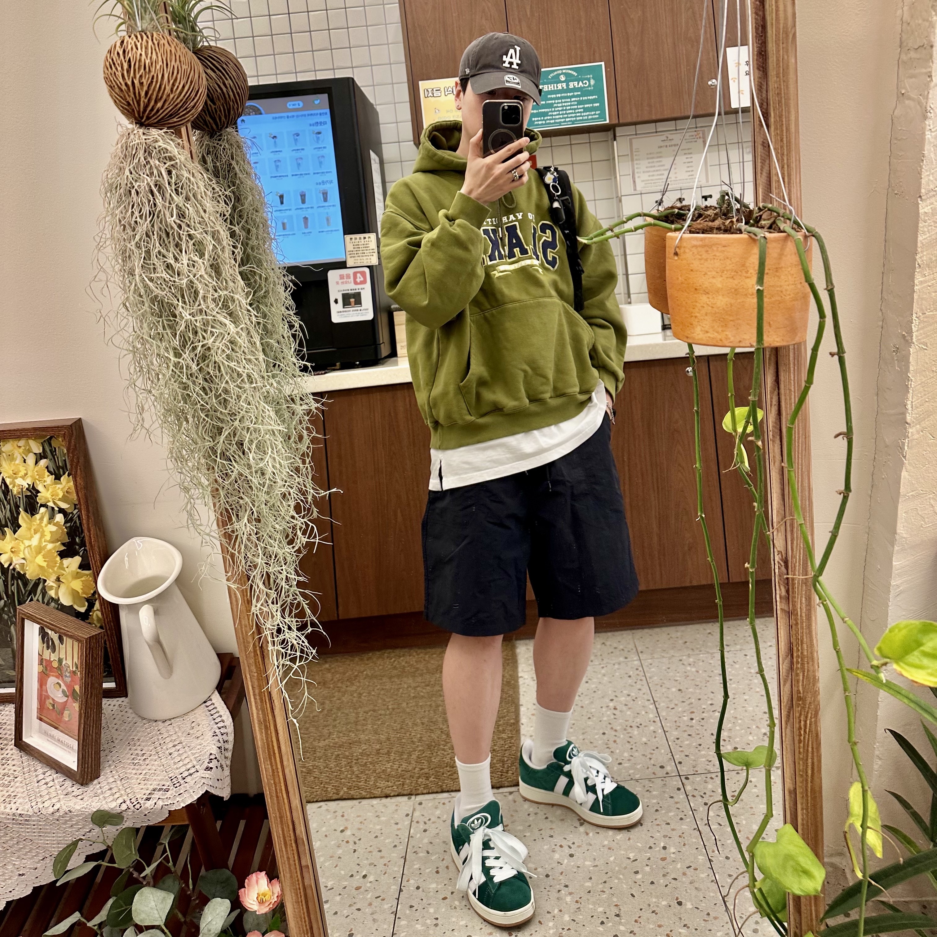 Adidas Campus 00s St Forest Glade 착용 스타일 - 3
