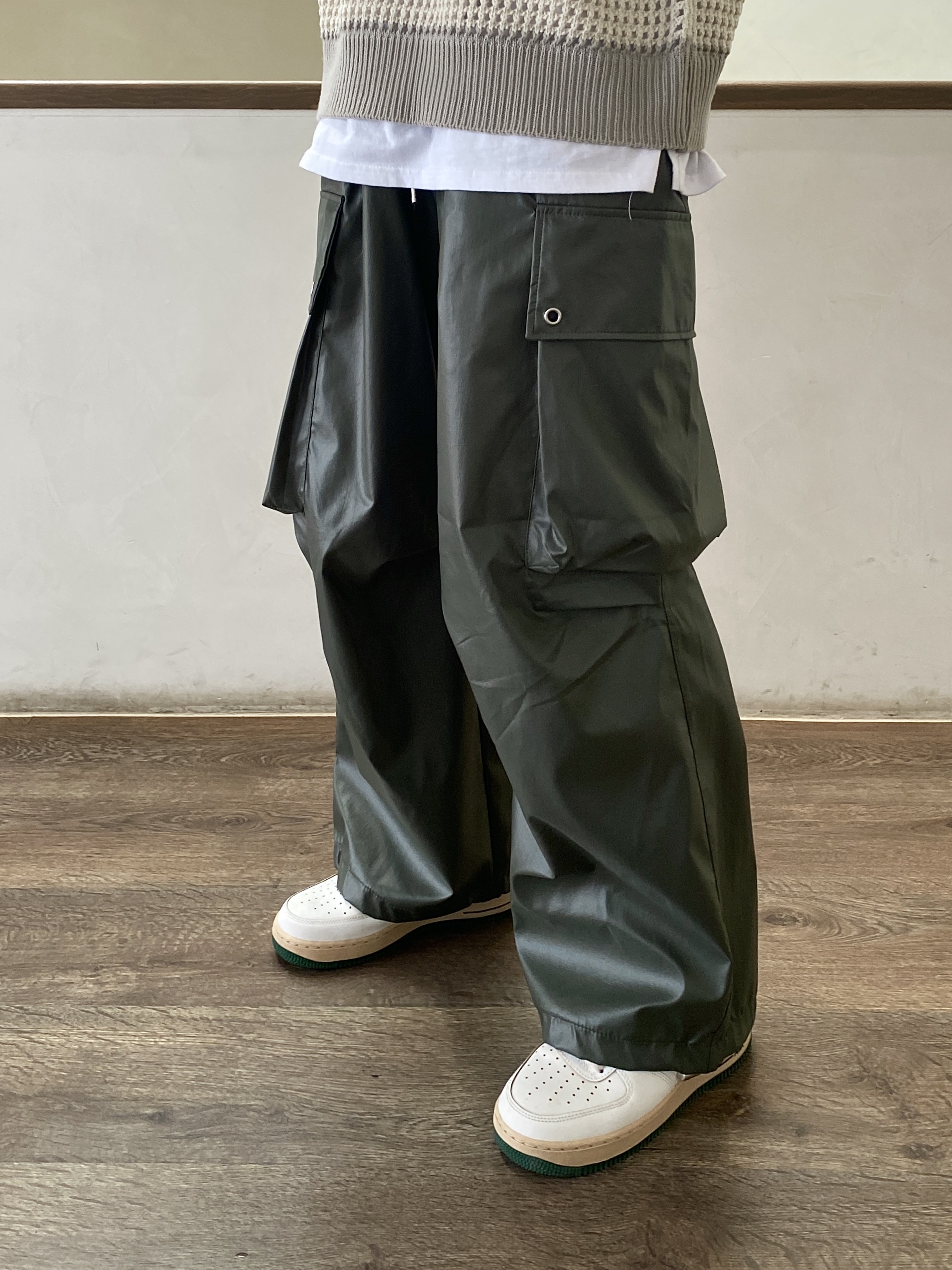 (W) Nike Air Force 1 Low Gorge Green 착용 스타일 - 3