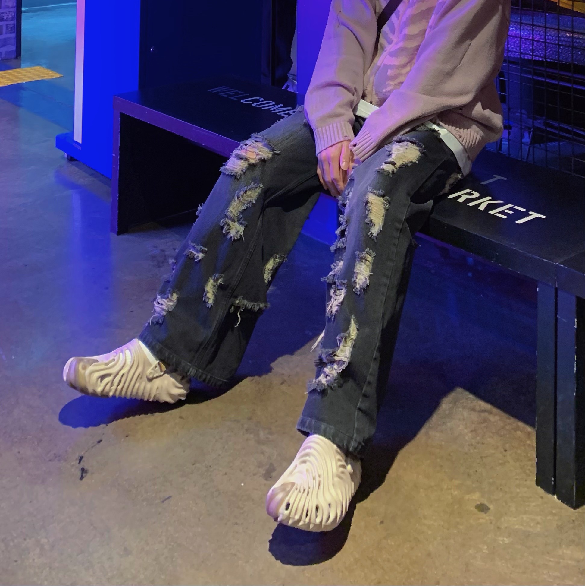 Crocs x Salehe Bembury Pollex Clog Menemsha 착용 스타일