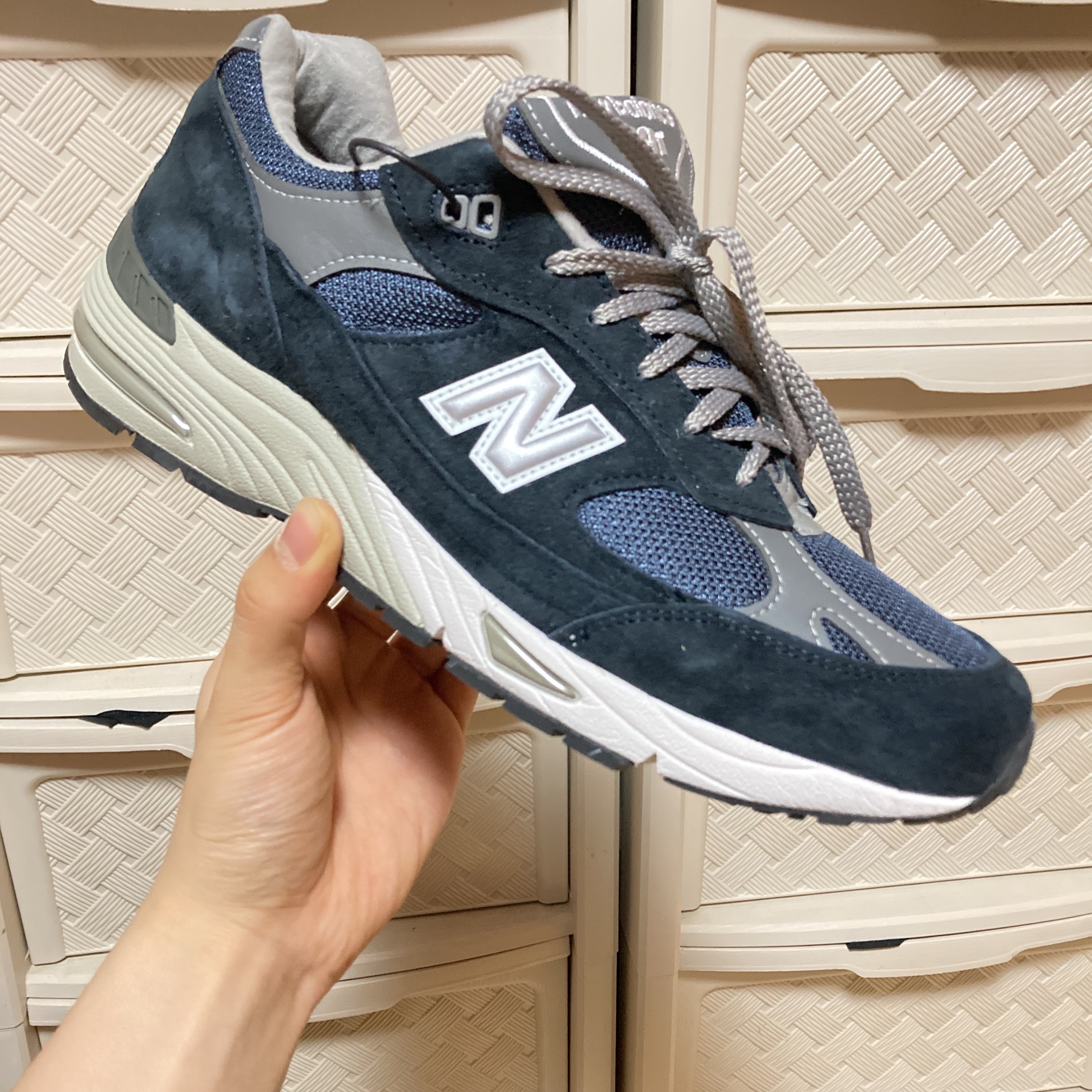New Balance 991 Made in UK Navy 착용 스타일