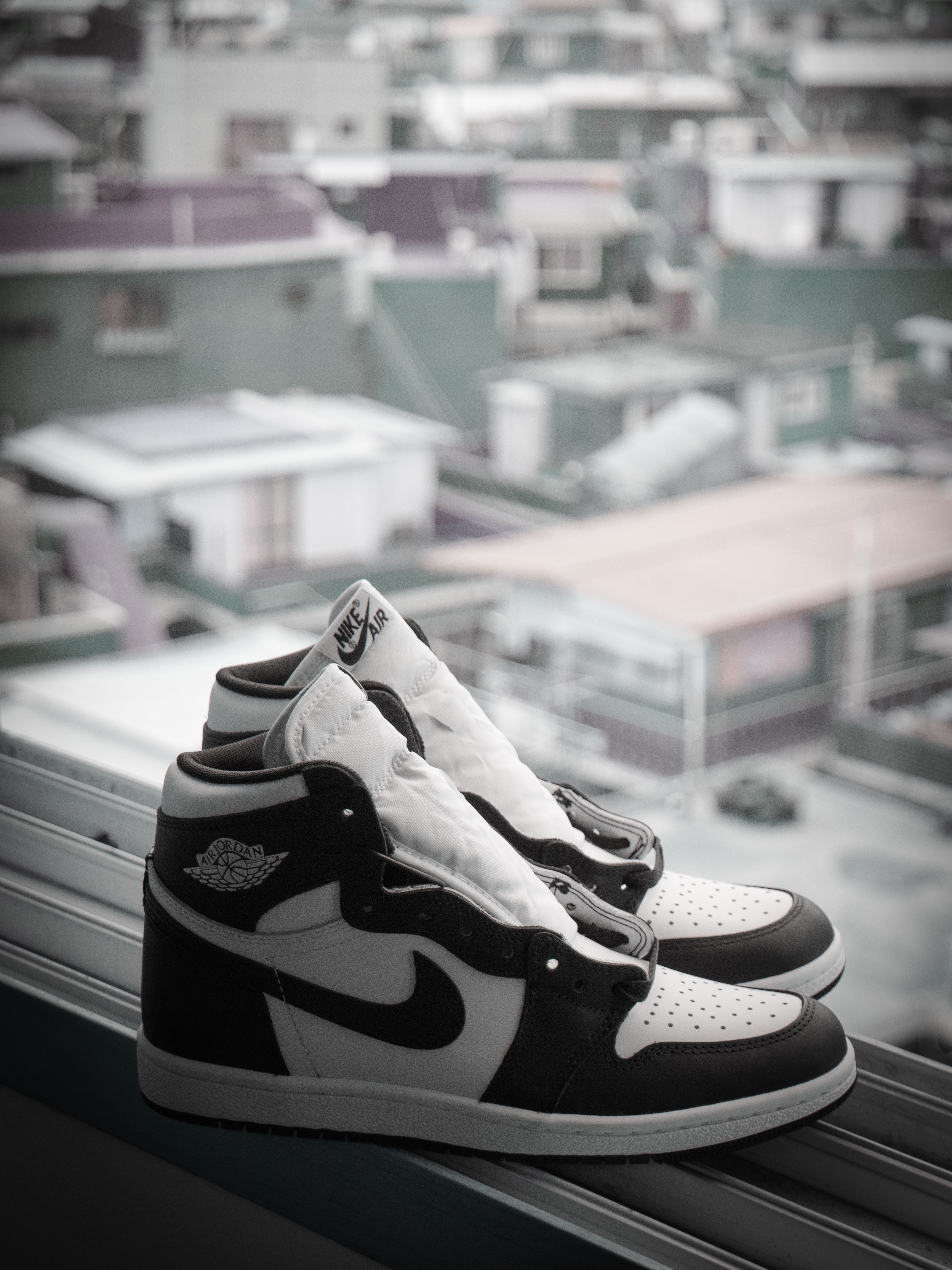 Jordan 1 High 85 Black White 착용 스타일 - 1