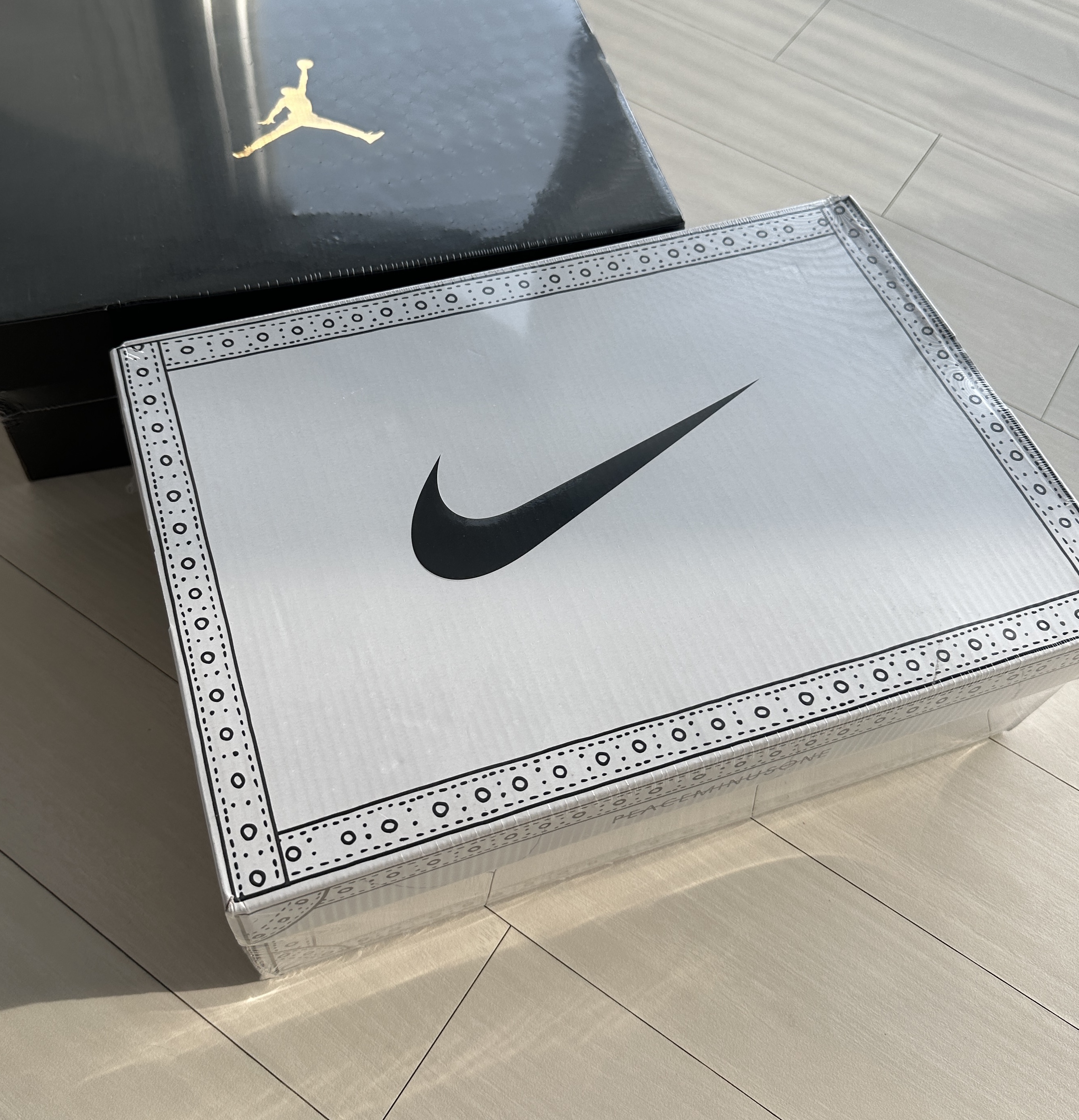 Nike x Peaceminusone Kwondo1 White 착용 스타일 - 1