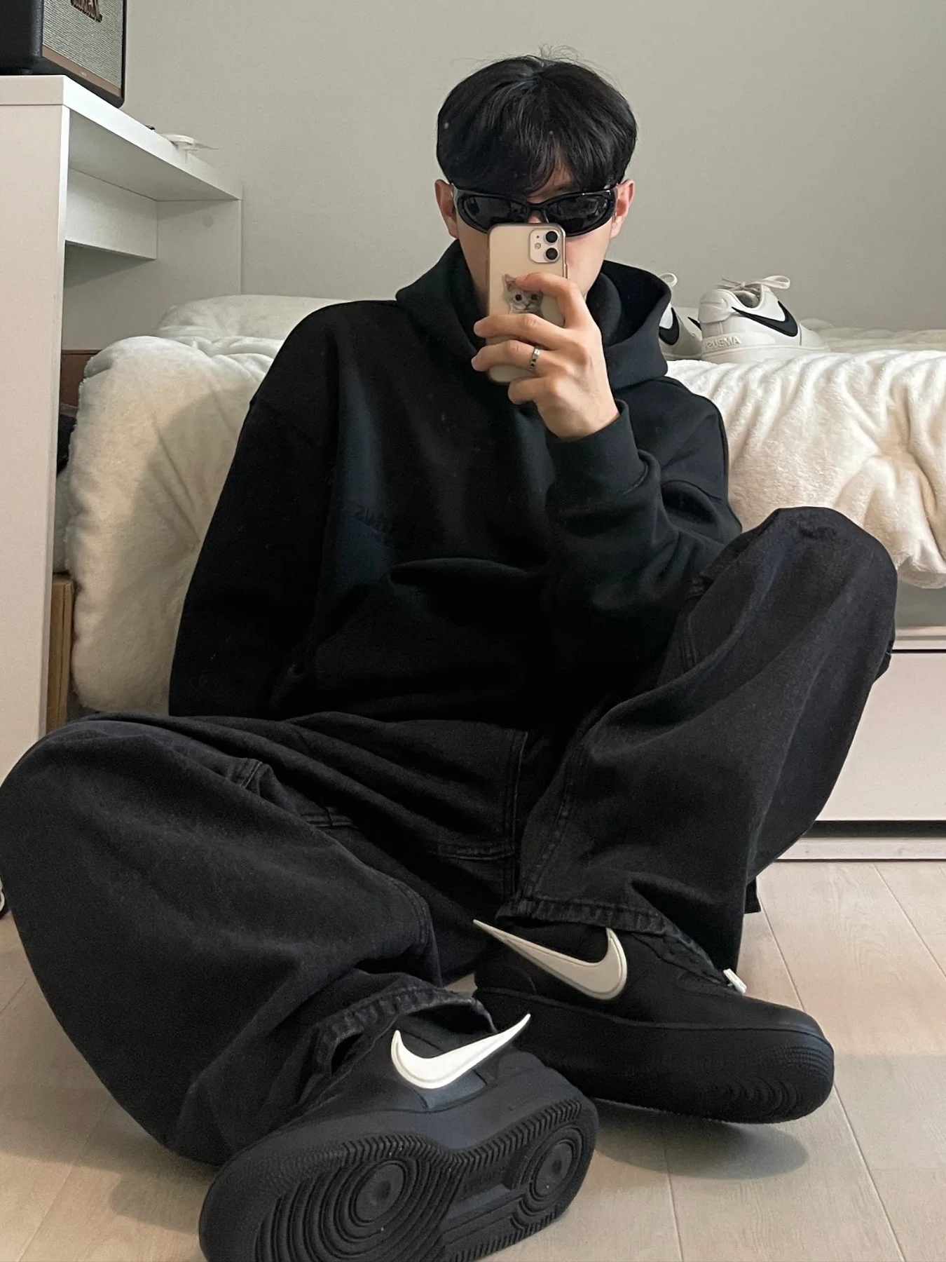 Nike x Ambush Air Force 1 Low SP Phantom, Nike x Ambush Air Force 1 Low SP Black 착용 스타일 - 3