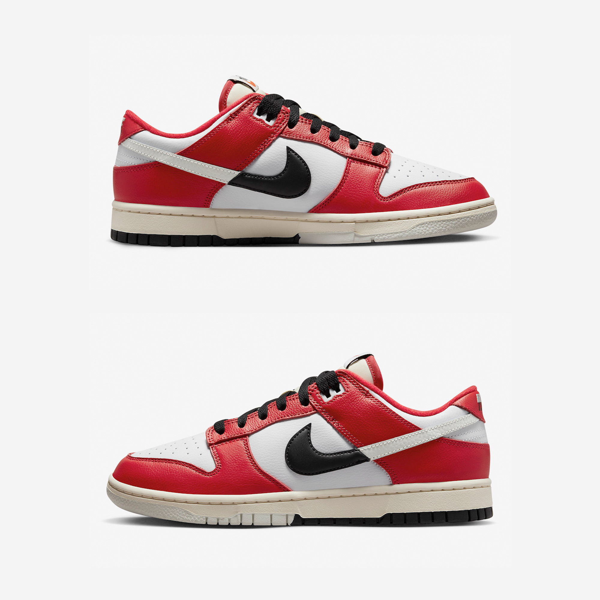 Nike Dunk Low Retro PRM University Red Black 착용 스타일 - 3