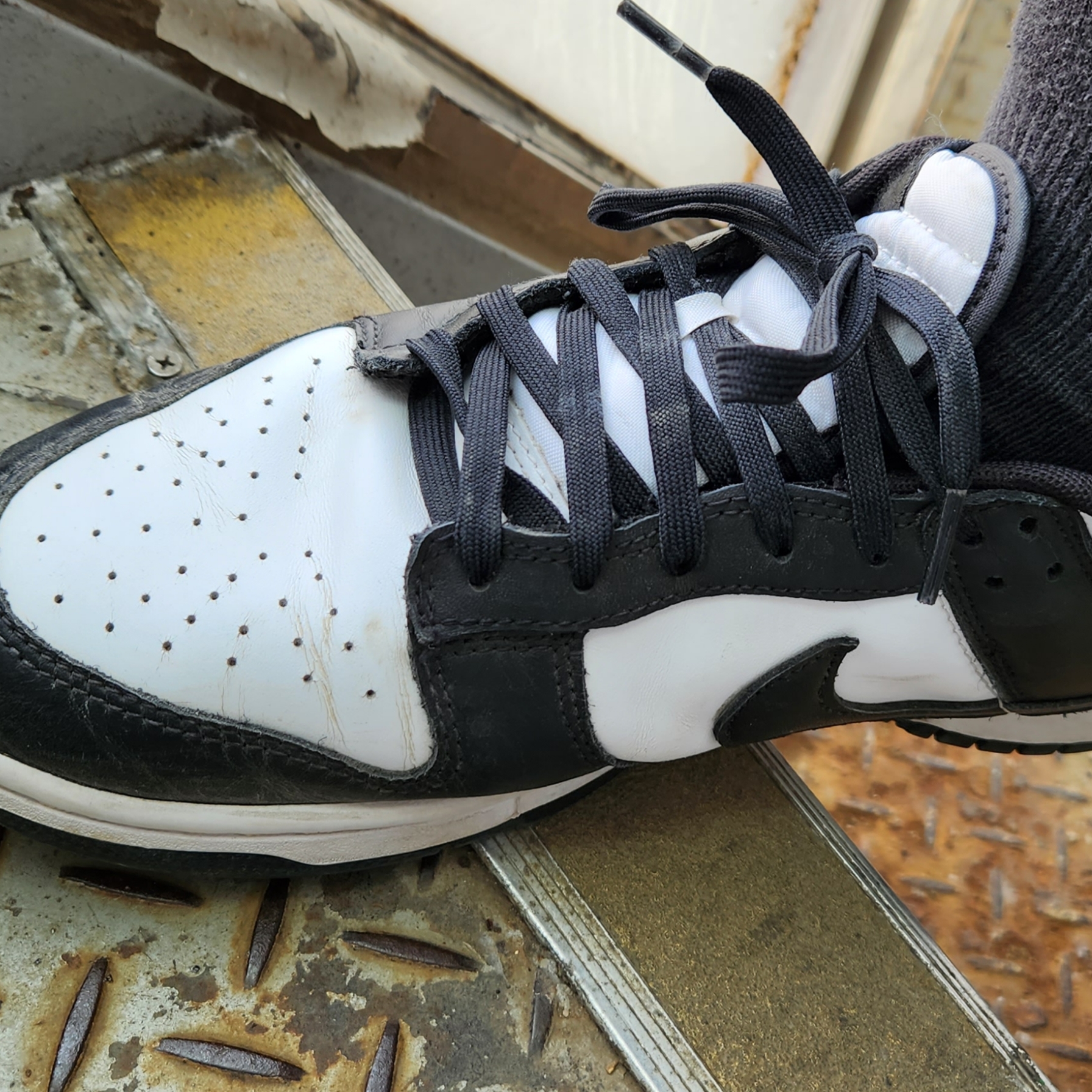 (W) Nike Dunk Low Black 착용 스타일
