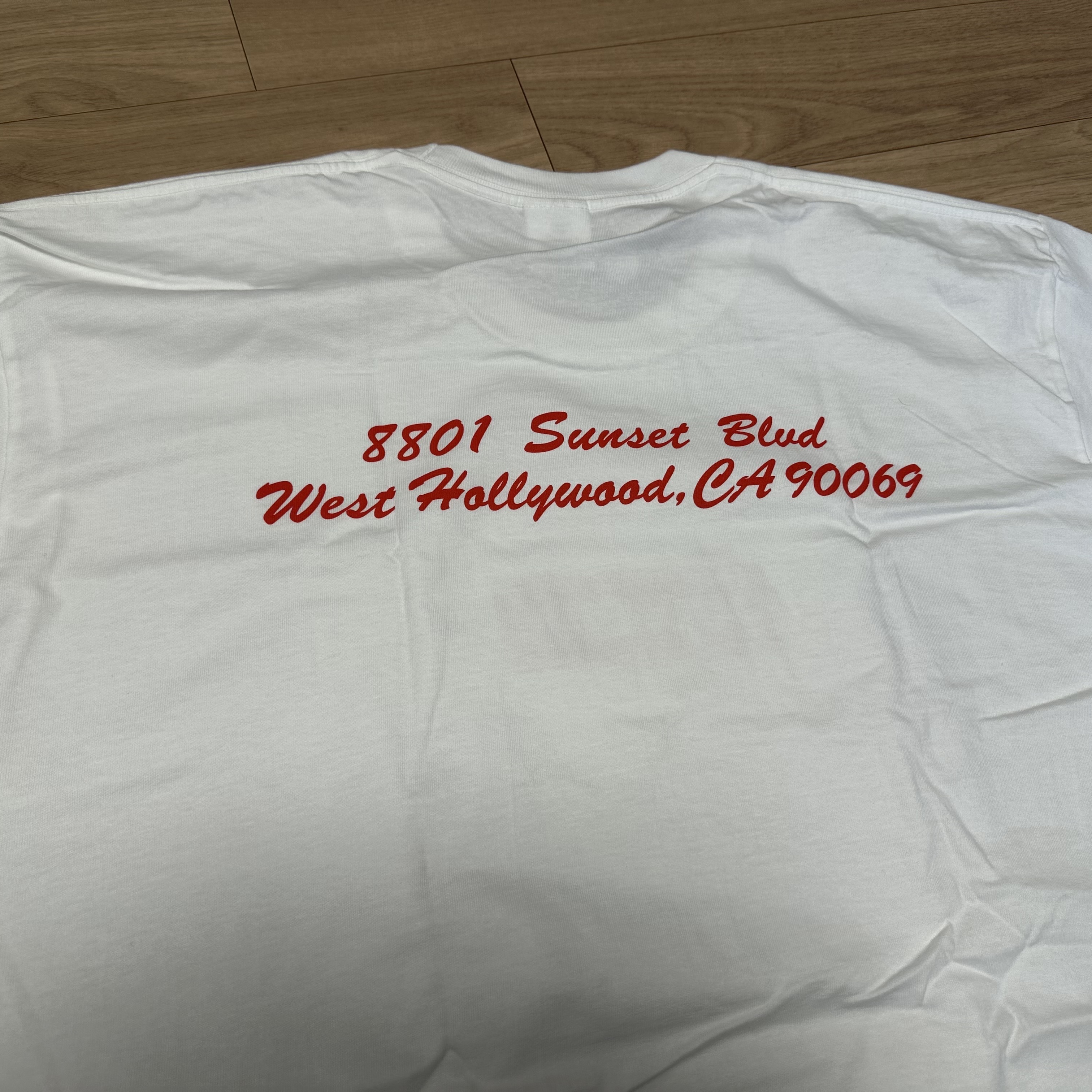 Supreme West Hollywood Box Logo T-Shirt White - 23SS 착용 스타일 - 5