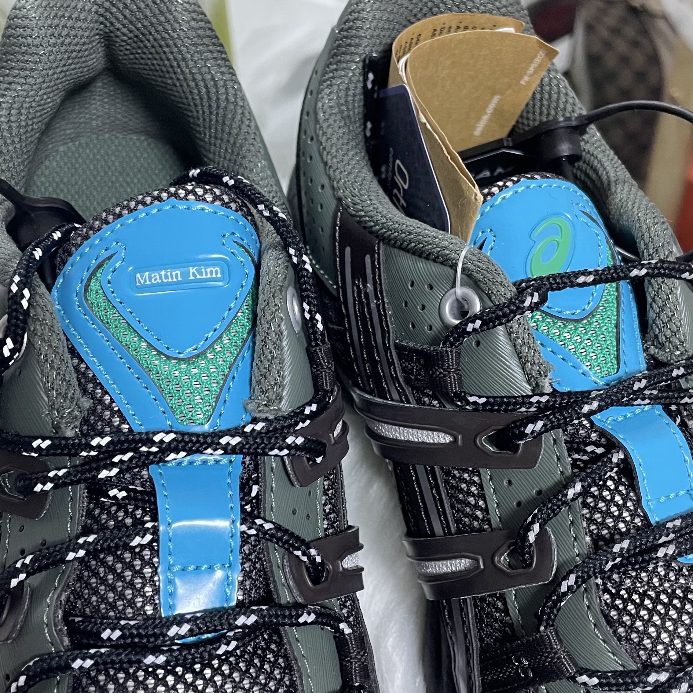 (W) Asics x Matin Kim Gel-Sonoma 15-50 Black Pure Silver 착용 스타일 - 2