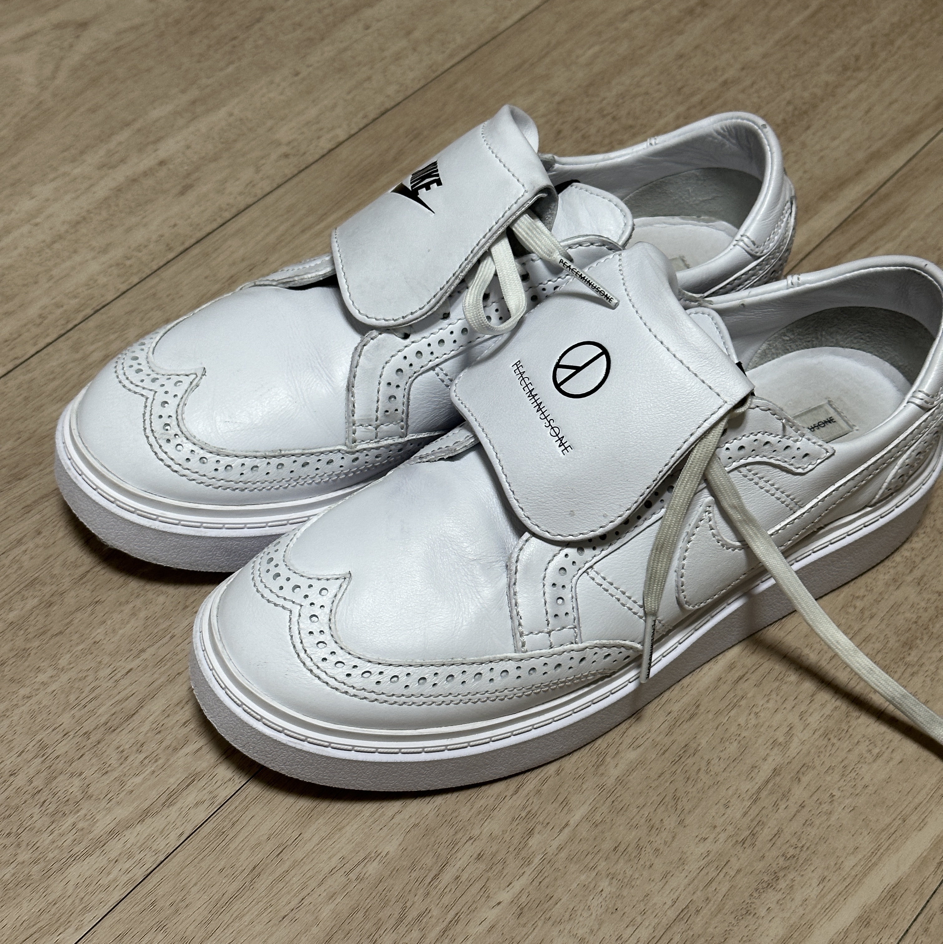 Nike x Peaceminusone Kwondo1 White 착용 스타일 - 2