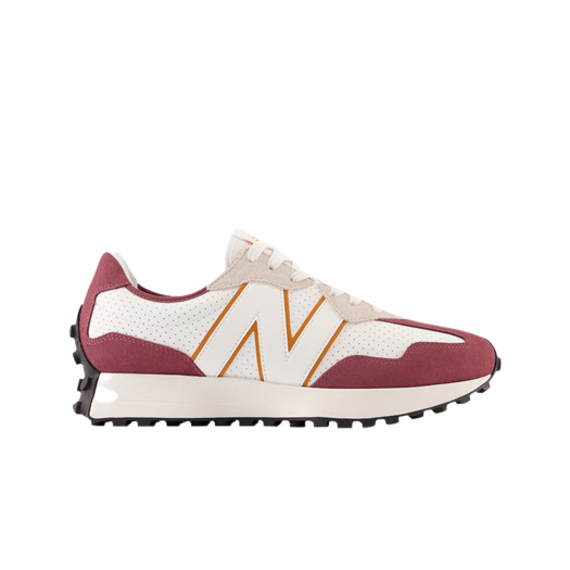 New Balance 327 White Burgundy