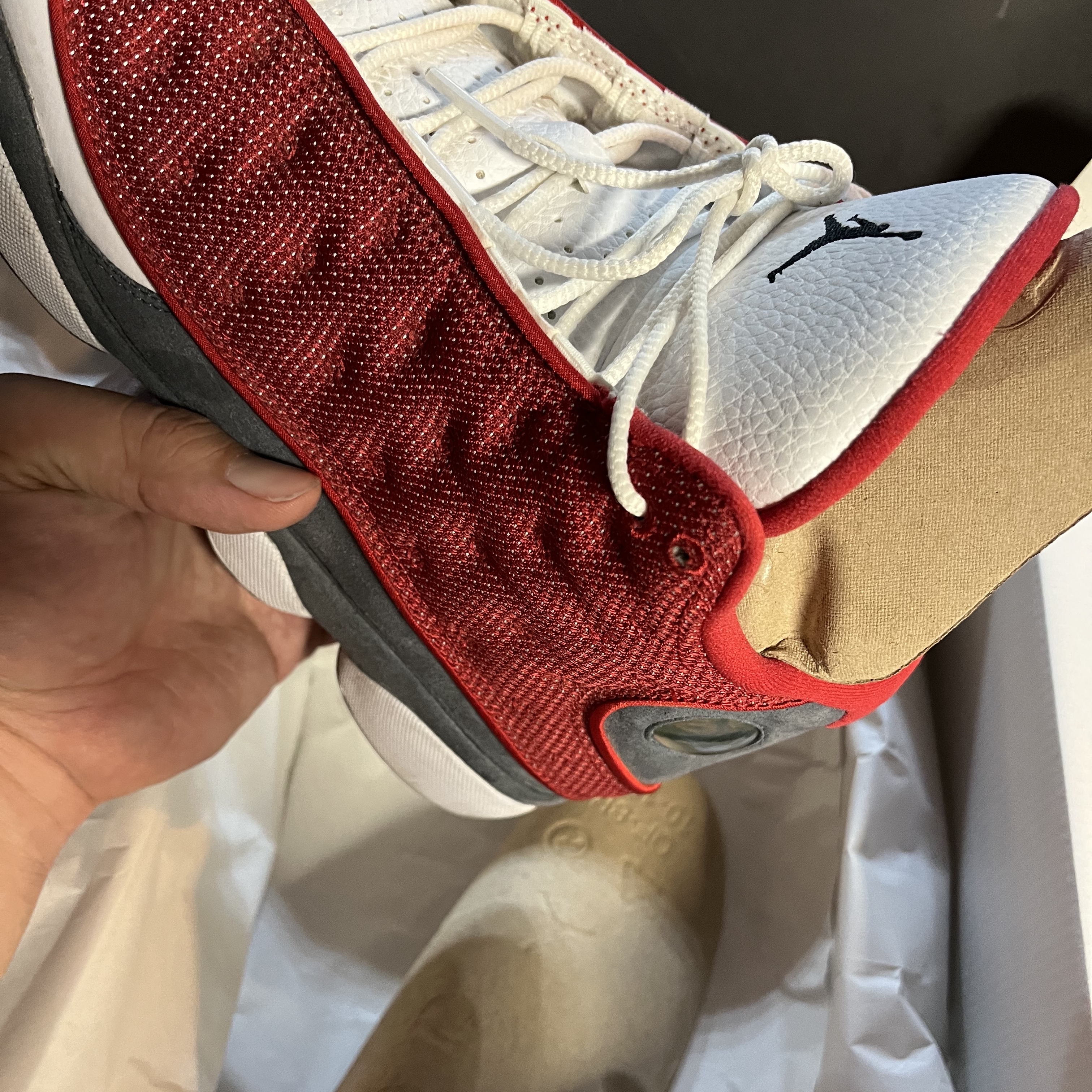 Jordan 13 Retro Gym Red Flint Grey 착용 스타일 - 2