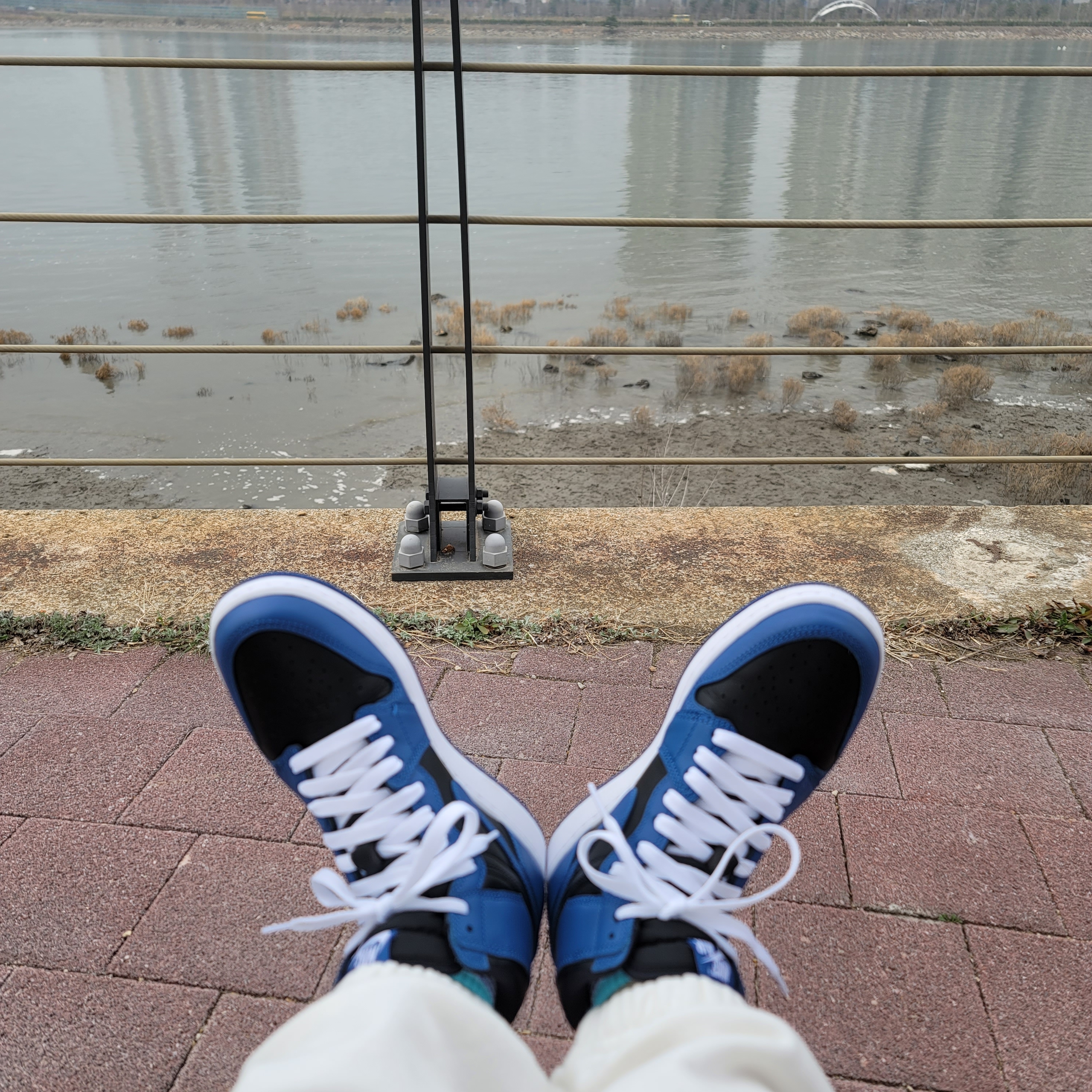 (GS) Jordan 1 Retro High OG Dark Marina Blue 착용 스타일