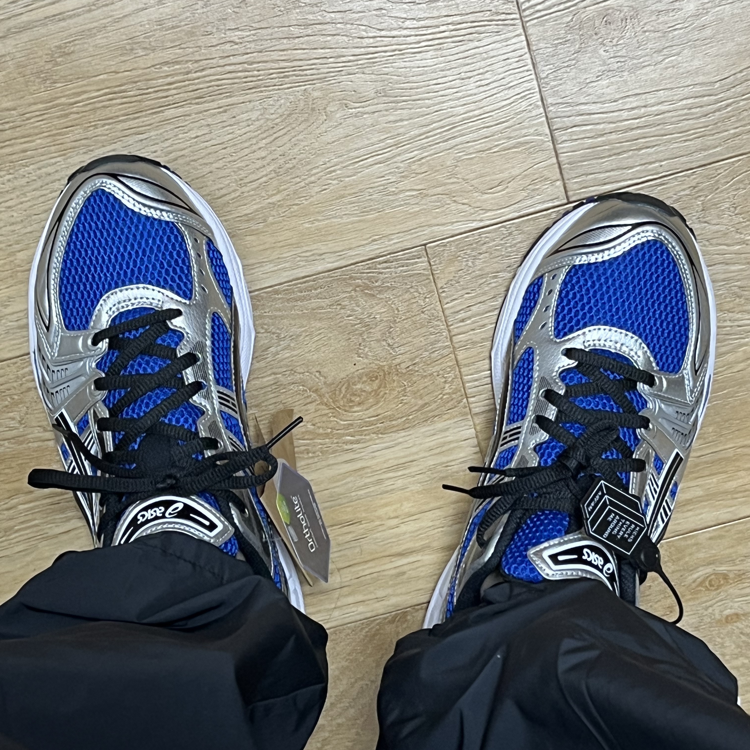 Asics Gel-Kayano 14 Monaco Blue Black 착용 스타일