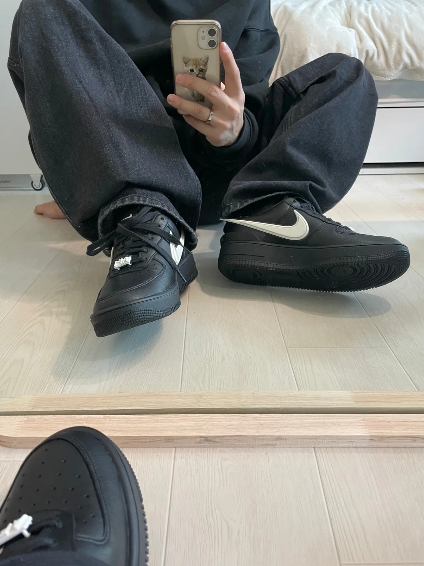 Nike x Ambush Air Force 1 Low SP Phantom, Nike x Ambush Air Force 1 Low SP Black 착용 스타일 - 4
