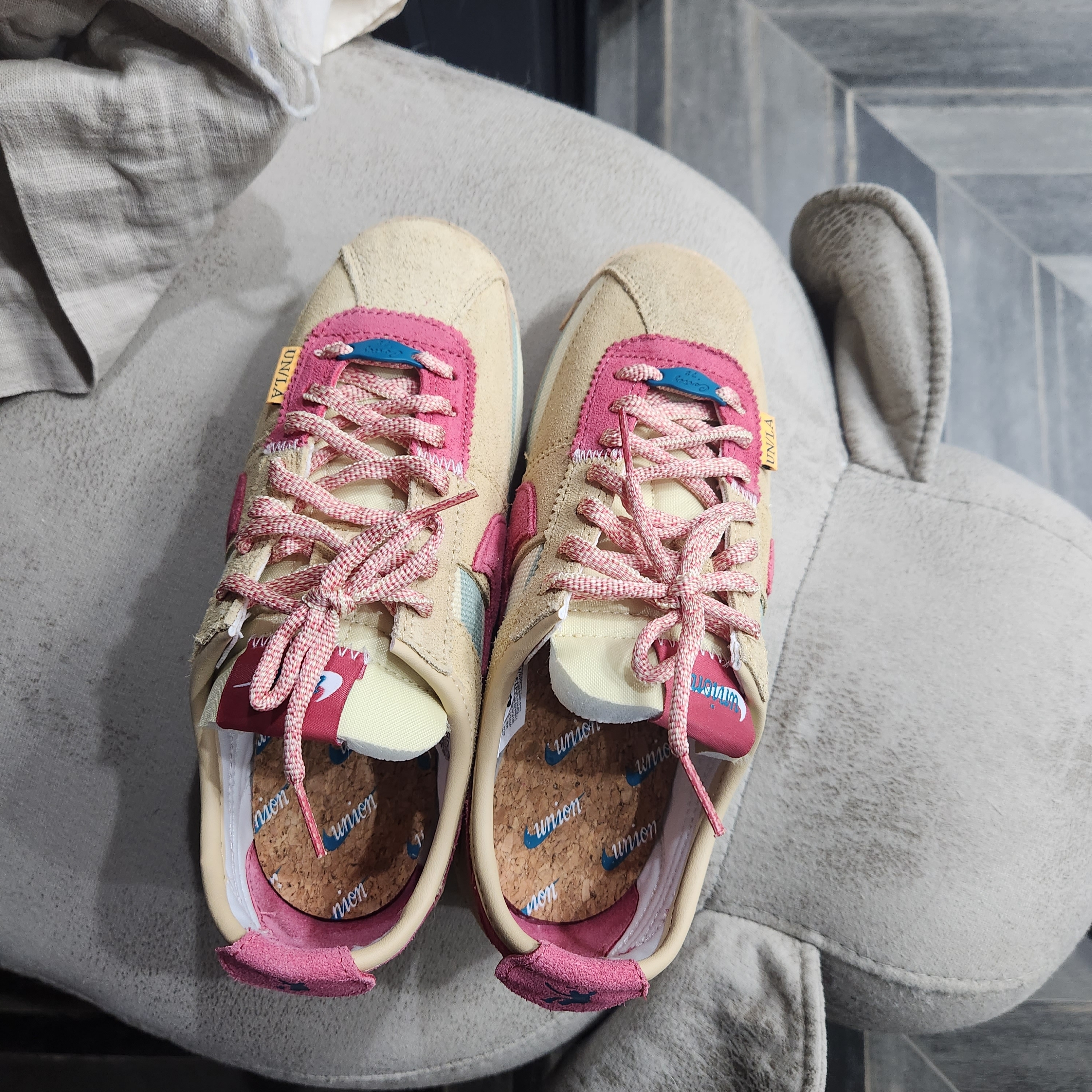 Nike x Union Cortez SP Sesame 착용 스타일