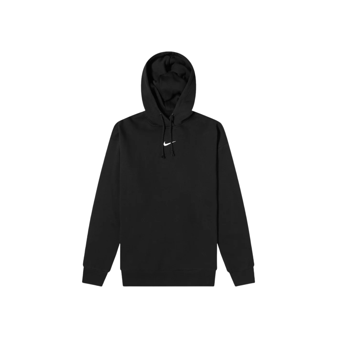 (W) Nike NSW Collection Essentials Oversized Fleece Hoodie Black - Asia 상세 이미지 1