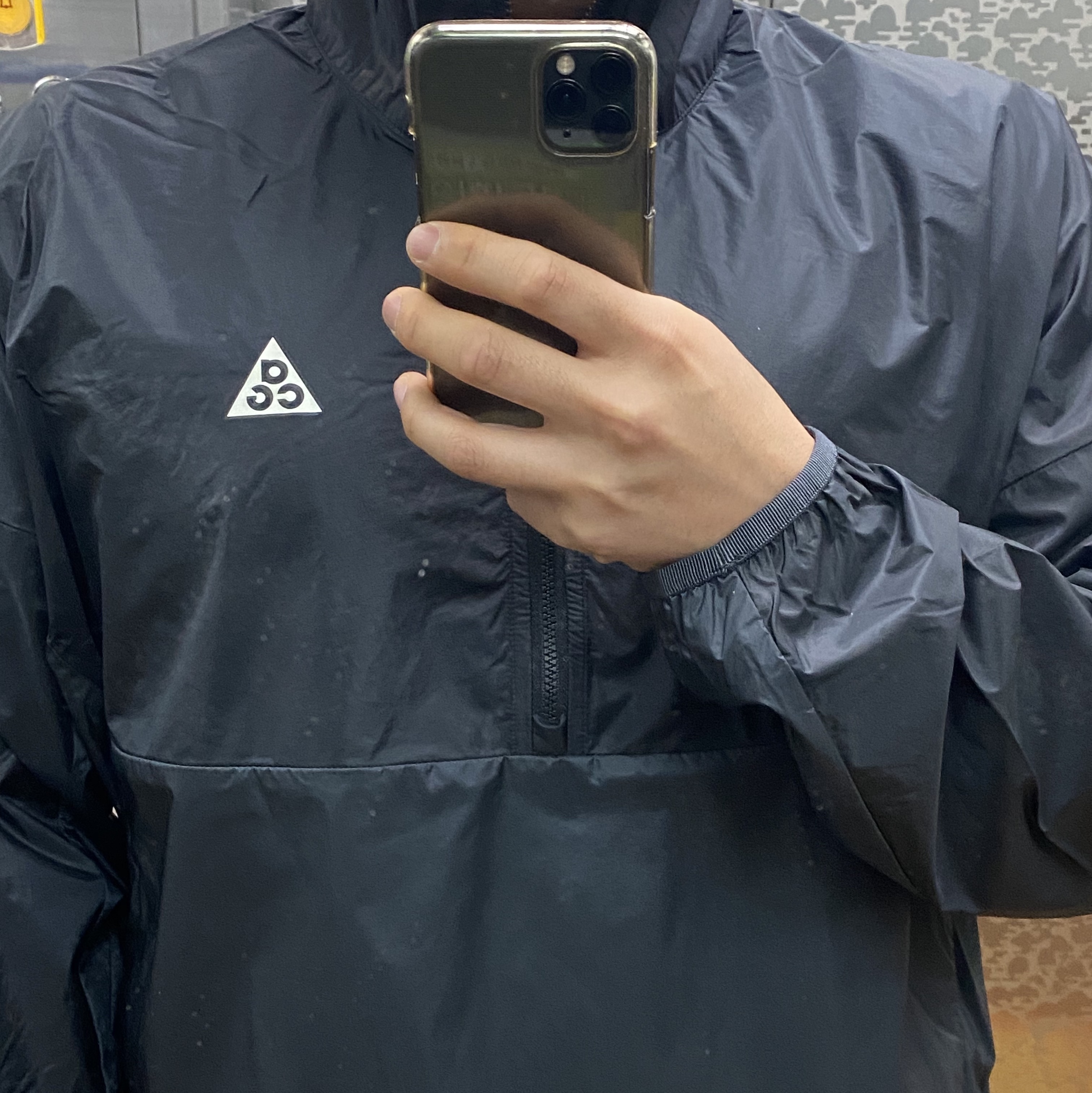 Nike ACG Cinder Cone Half Zip Top Off Noir - Asia 착용 스타일