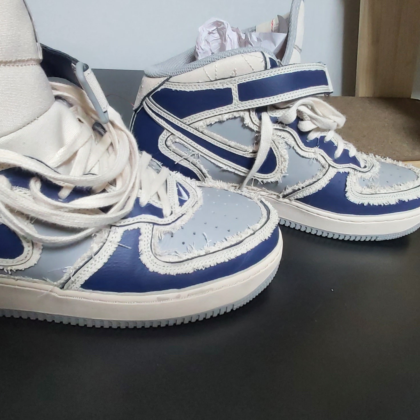 Nike Air Force 1 Mid '07 Pearl White 착용 스타일 - 1