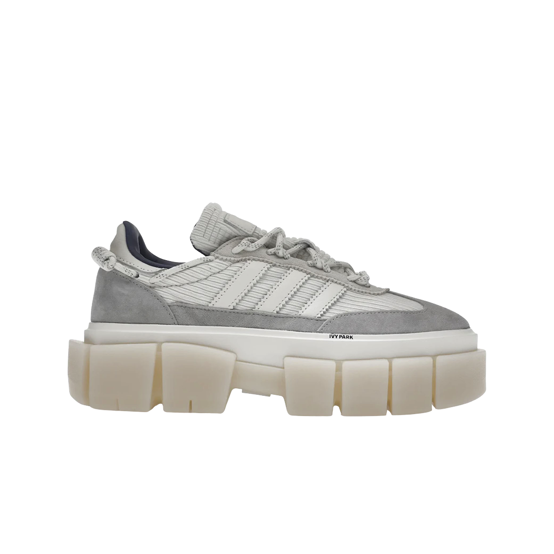 (W) 아디다스 x 비욘세 아이비 파크 슈퍼 슬릭 청키 솔리드 그레이 코어 화이트((W) Adidas x Beyonce Ivy Park Super Sleek Chunky Solid Grey Core White) - 1