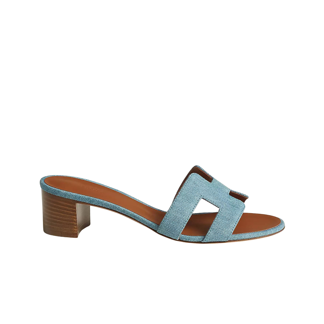 (W) 에르메스 오아시스 샌들 데님 & 블루 클레어((W) Hermes Oasis Sandal Denim & Bleu Clair) - 1