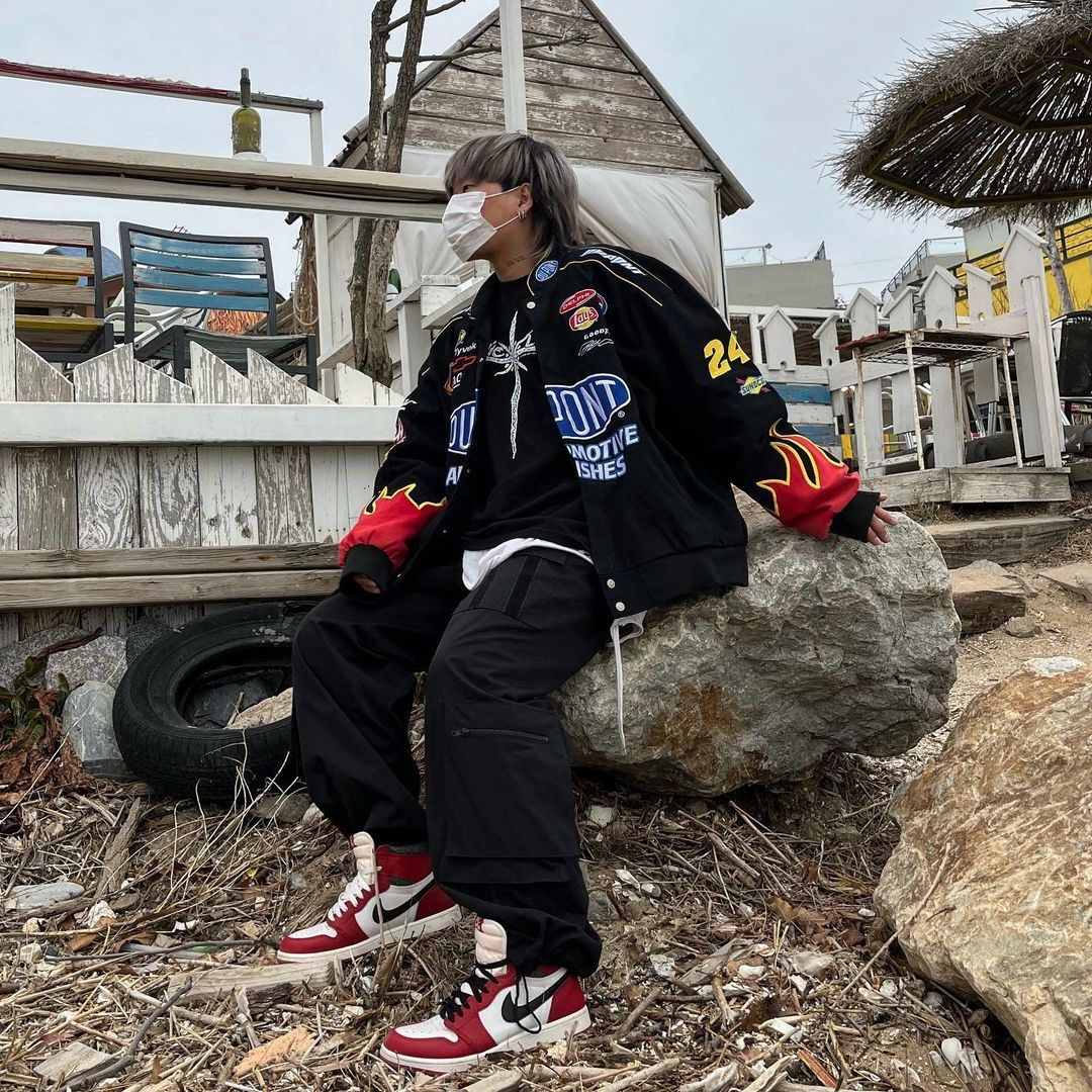 AOP New Cargo Series 01 Black 착용 스타일