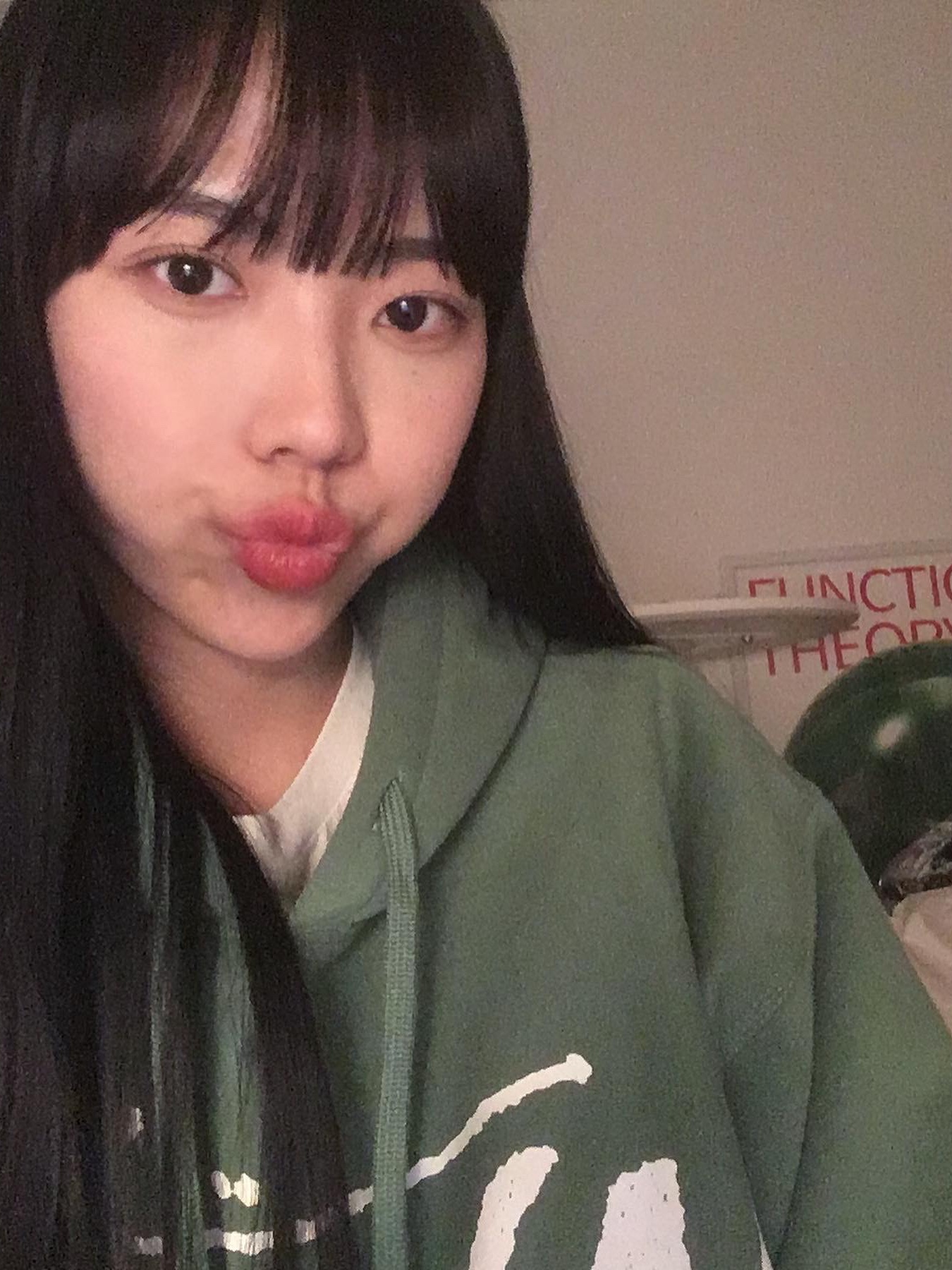 Stussy Big Stock Hoodie Green 착용 스타일 - 2