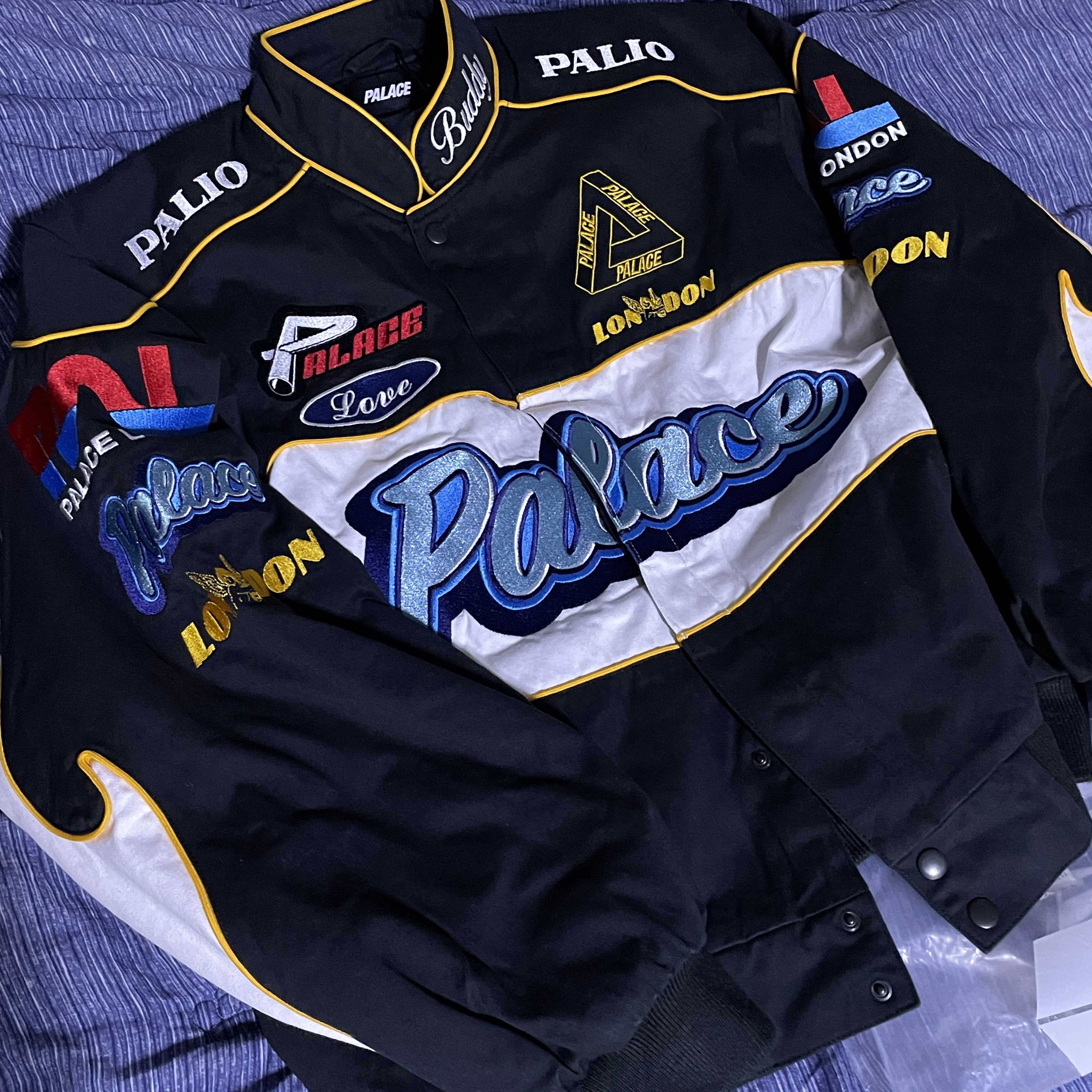 Palace Fast Cotton Jacket Black - 23SS 착용 스타일 - 1