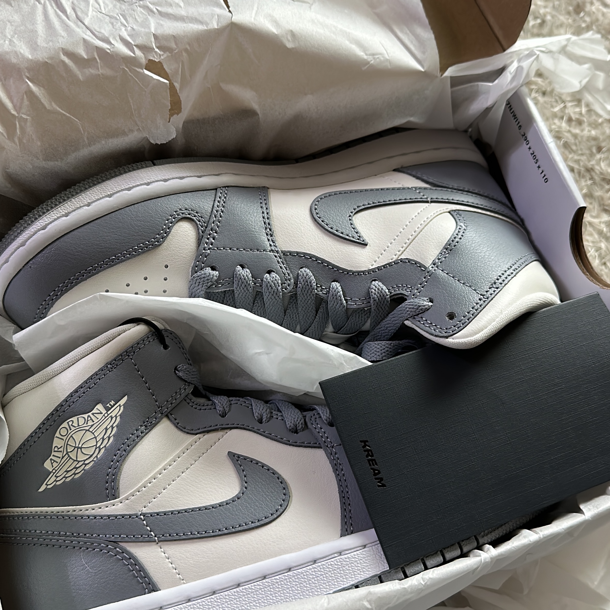 (W) Jordan 1 Mid Sail Stealth 착용 스타일 - 3