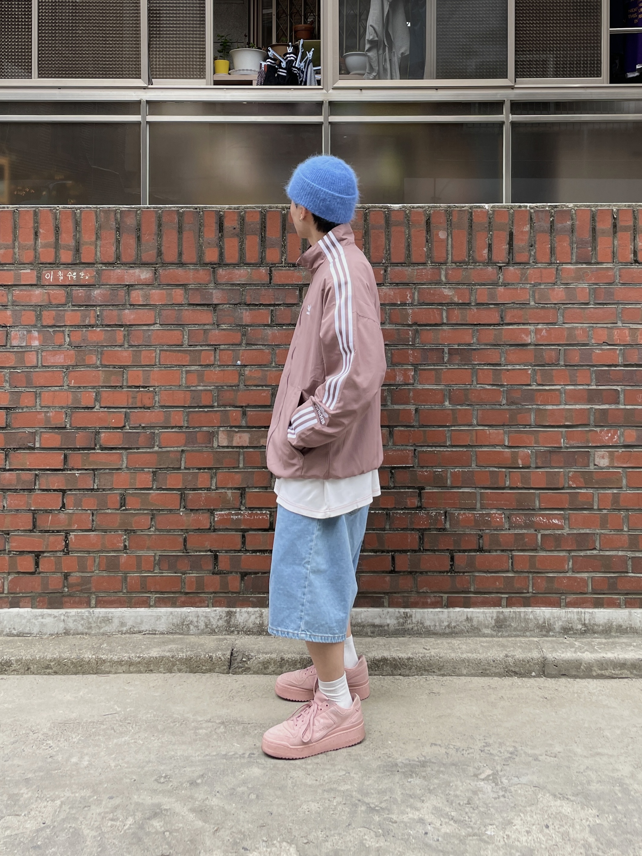 (W) Adidas Forum Bold Wonder Mauve 착용 스타일 - 2