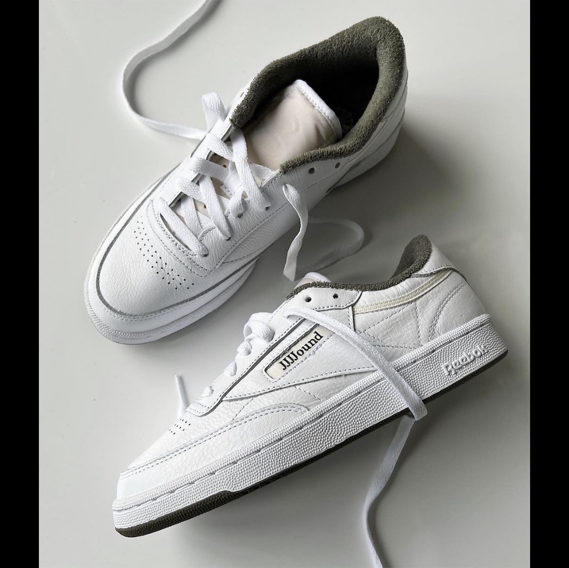Reebok x JJJJound Club C 85 White Gum, Reebok x JJJJound Club C 85 White 착용 스타일 - 2