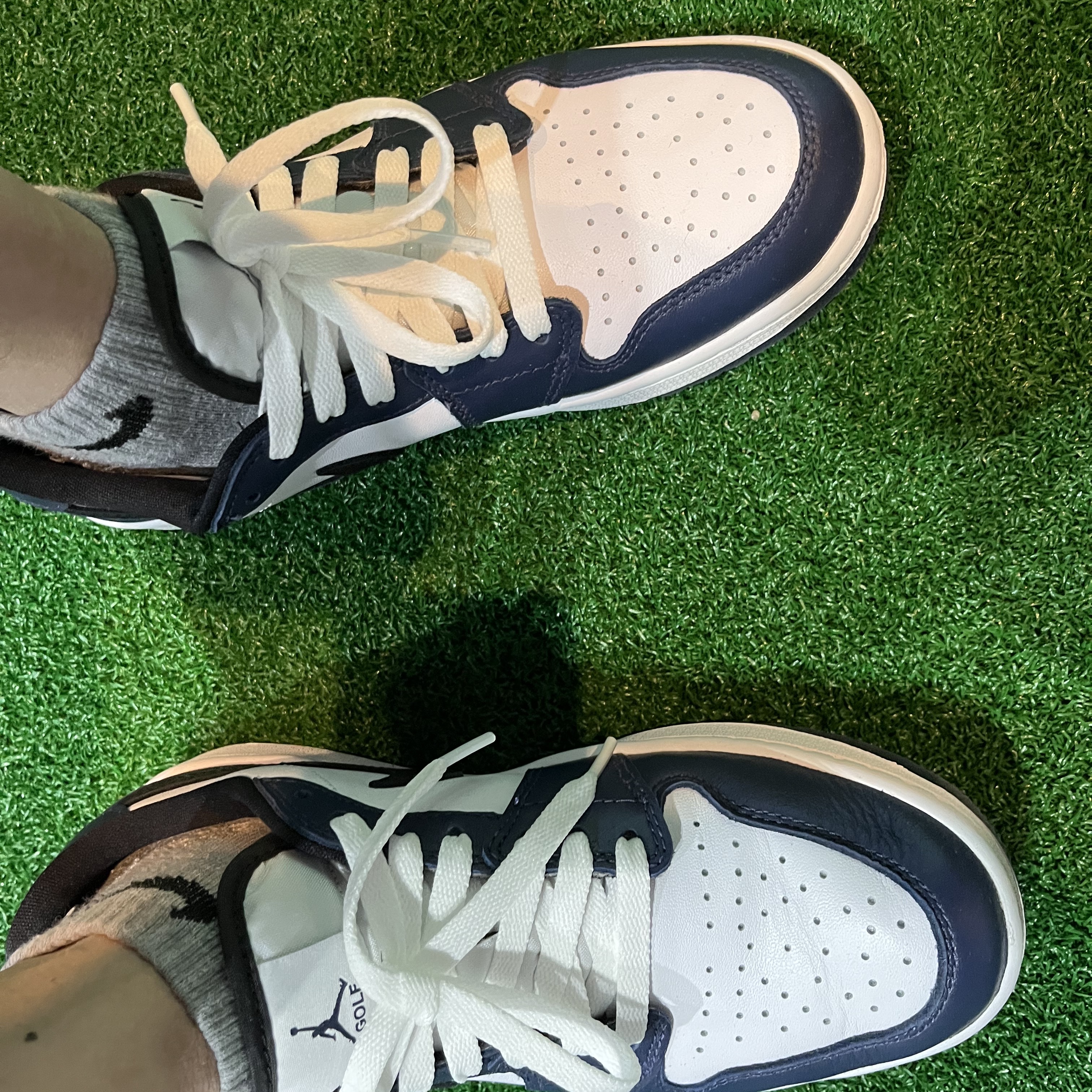 Jordan 1 Low Golf Midnight Navy 착용 스타일