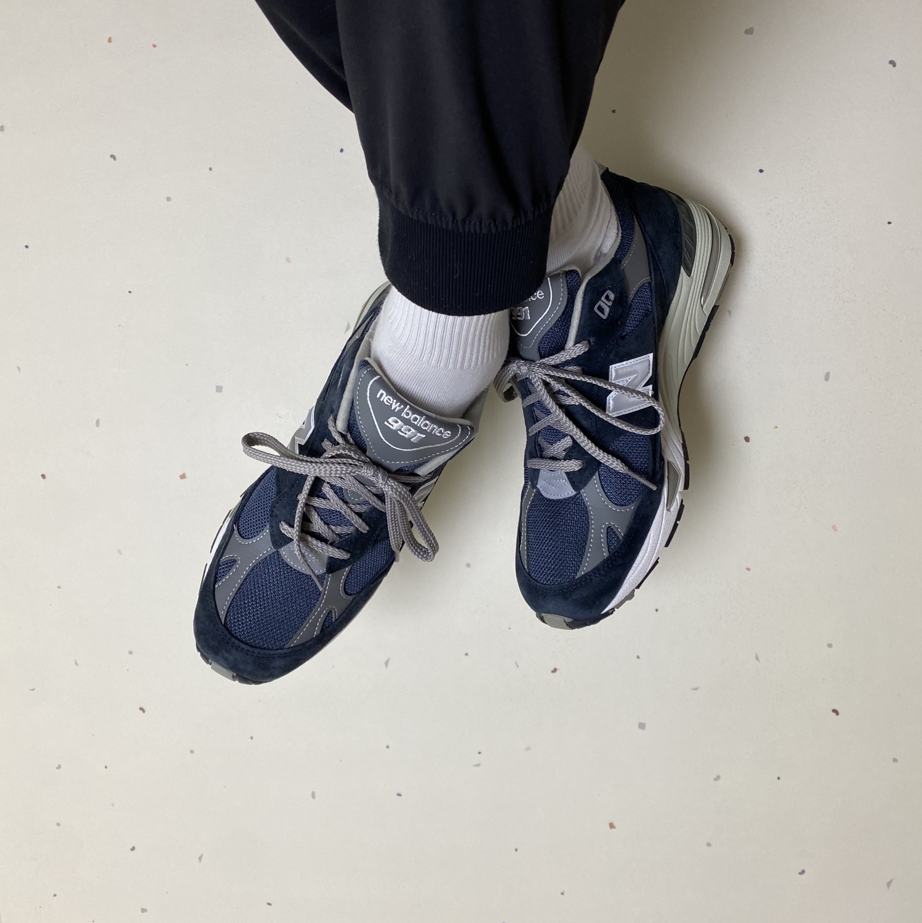 New Balance 991 Made in UK Navy 착용 스타일