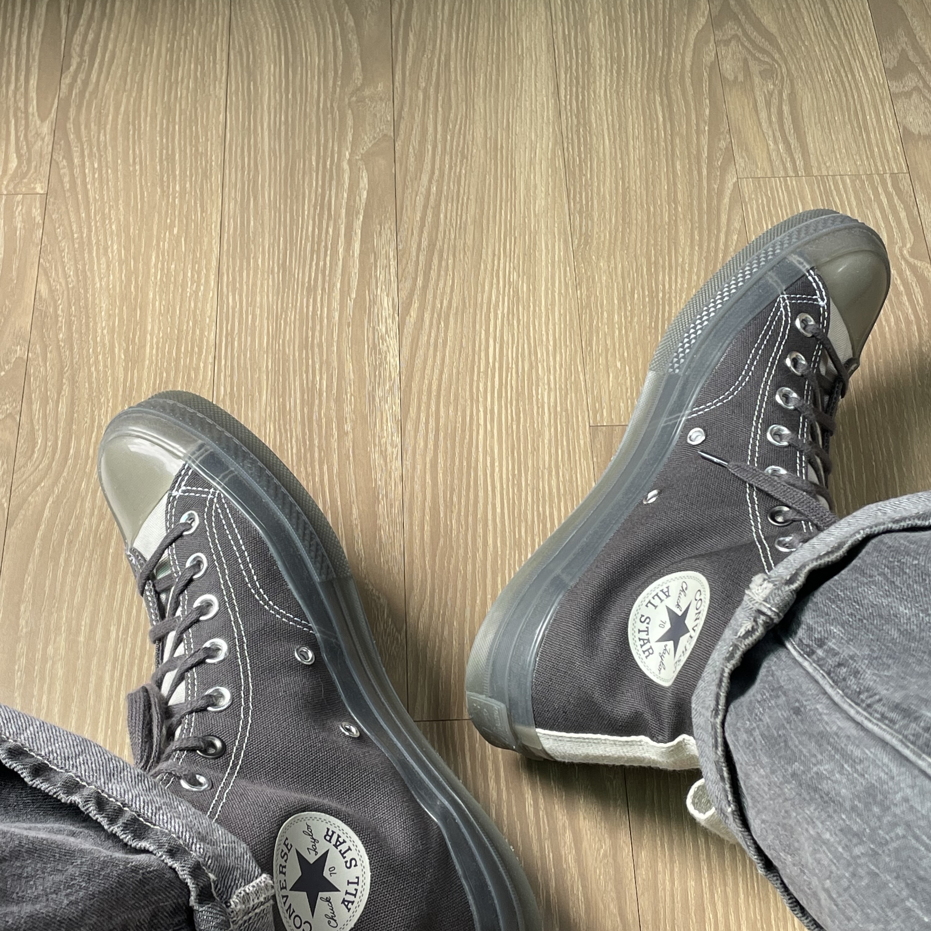 Converse x A-Cold-Wall Chuck 70 Hi Pavement 착용 스타일 - 2