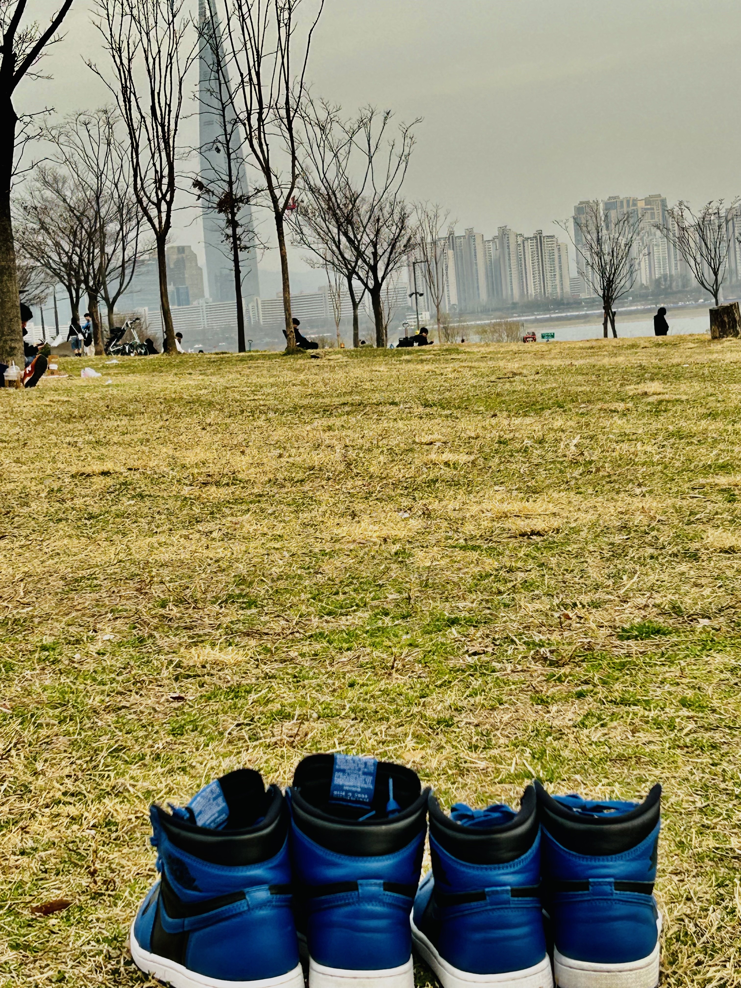 Jordan 1 Retro High OG Dark Marina Blue 착용 스타일