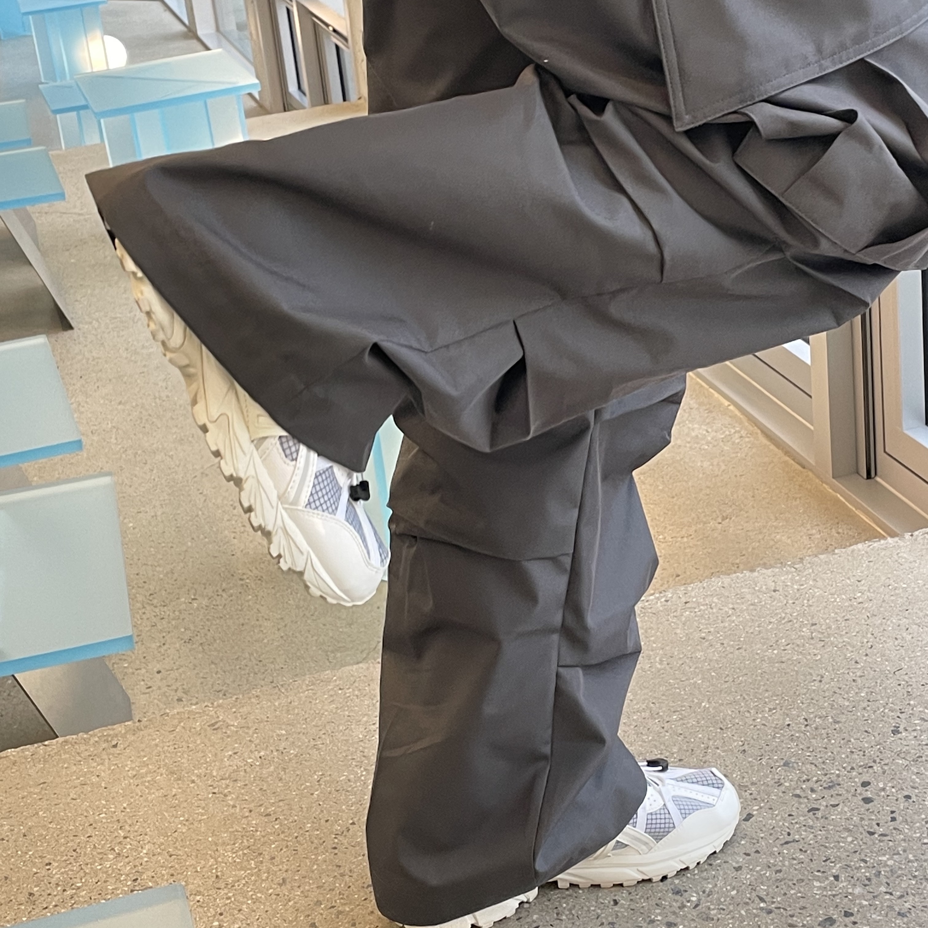 (W) Asics x Matin Kim Gel-Sonoma 15-50 Glacier Grey White 착용 스타일 - 2
