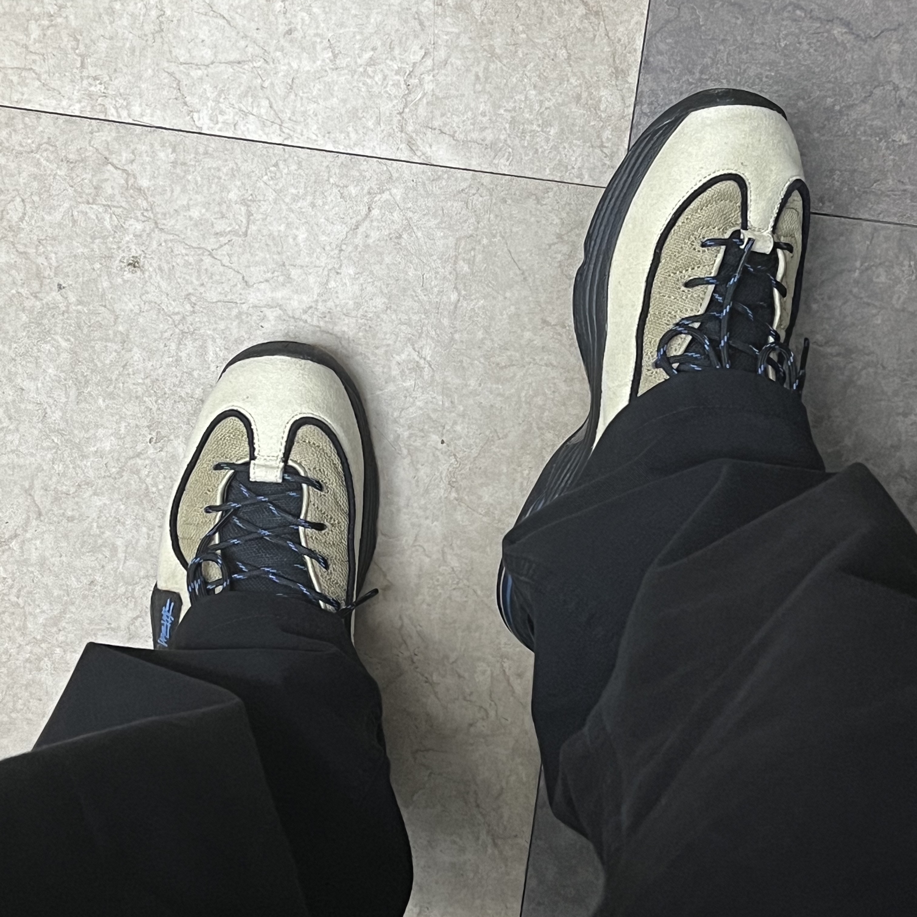 Nike x Stussy Air Penny II Rattan and Limestone 착용 스타일