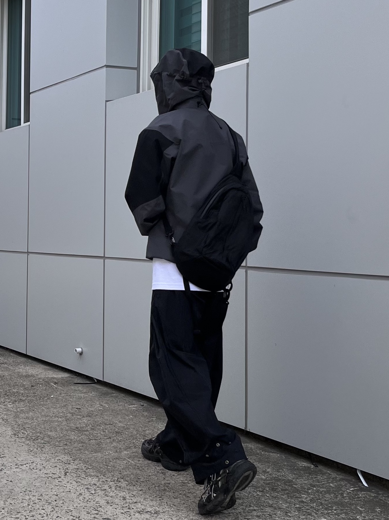 Palace x Arc'teryx Alpha SV Jacket Grey - 20FW, Asics x Andersson Bell Gel-1090 Black Silver 착용 스타일 - 2